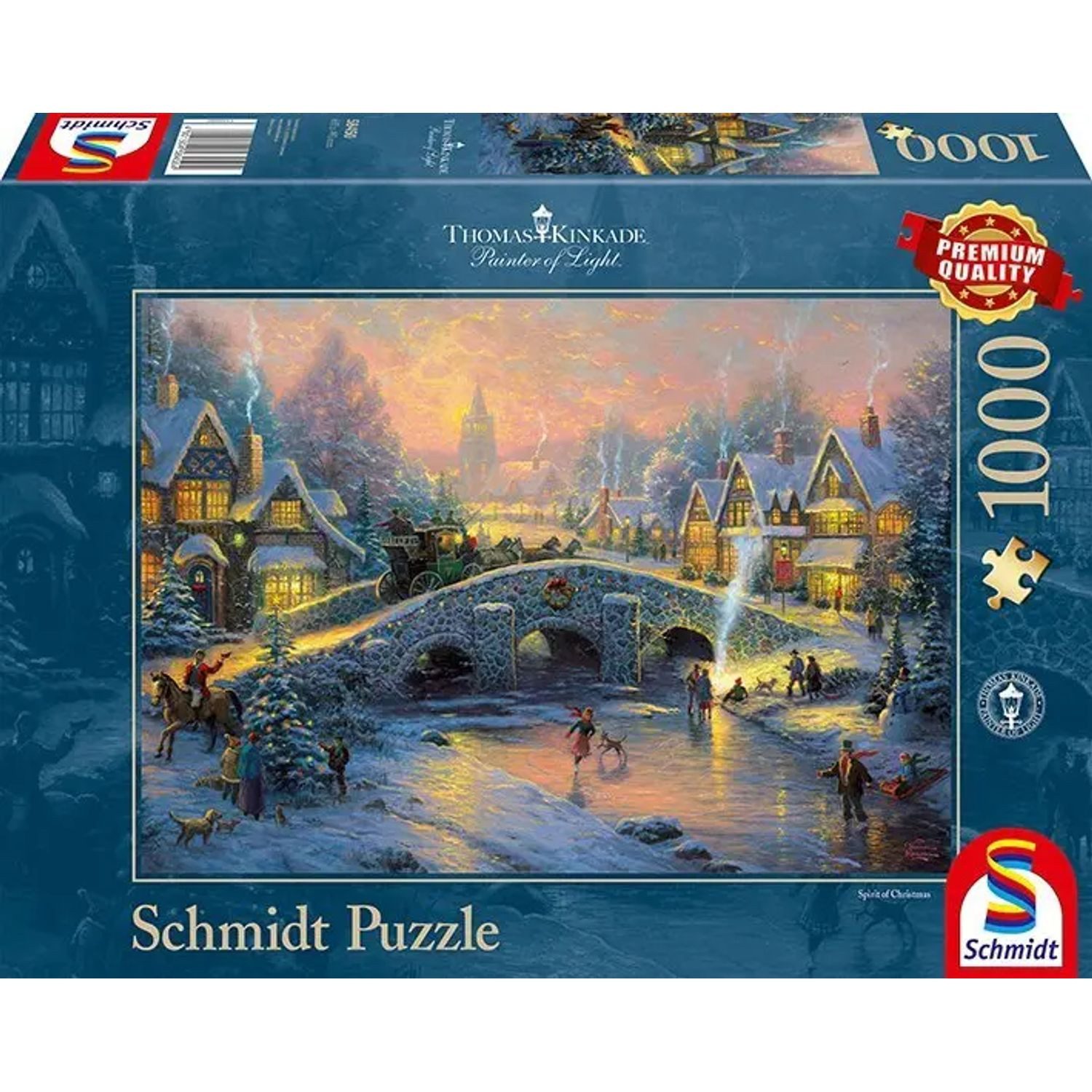 Schmidt Spiele Puzzle Winterliches Dorf (Puzzle), 1000 Puzzleteile
