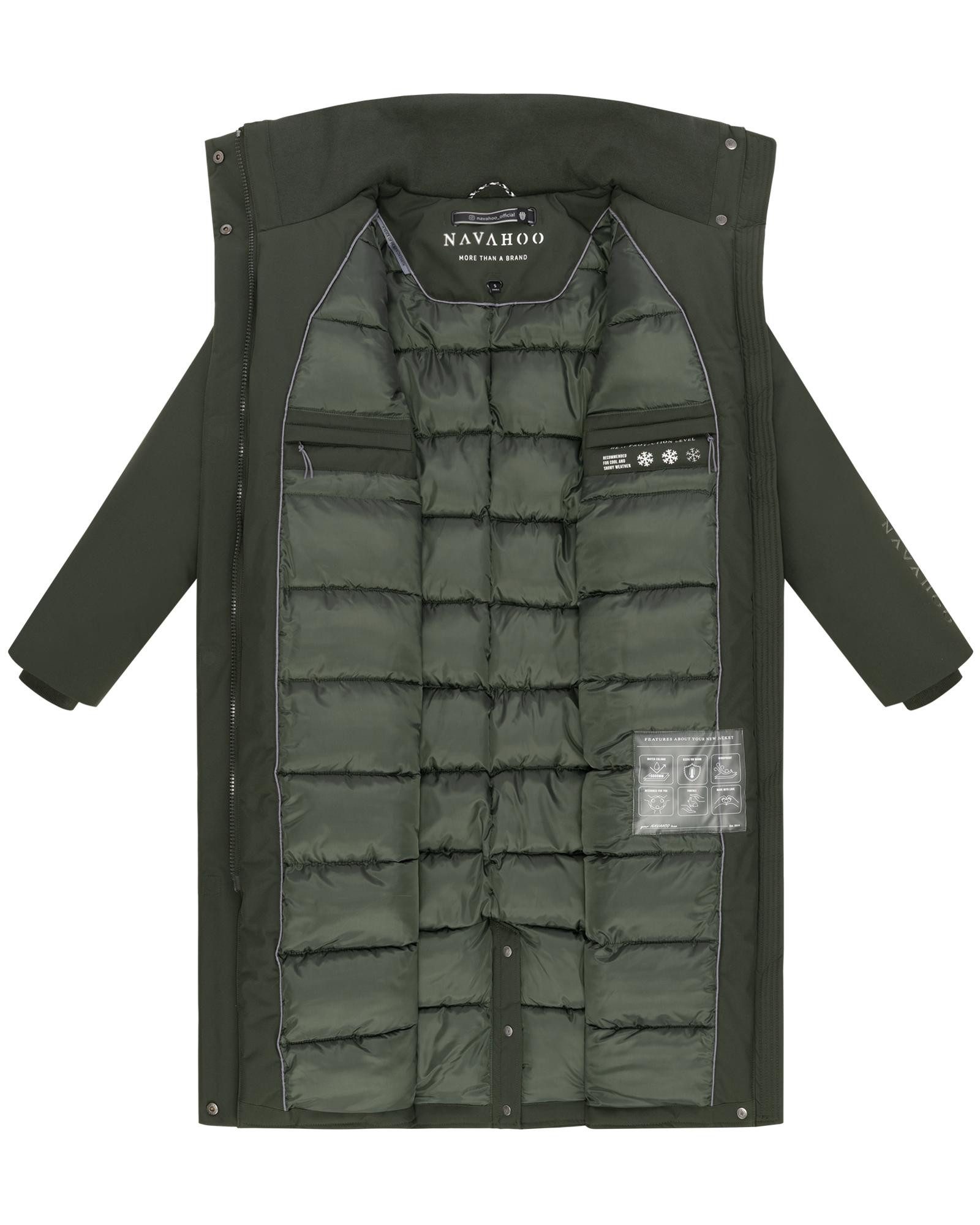 Navahoo Wintermantel Traumblüte 14 Warmer Parka mit Stehkragen
