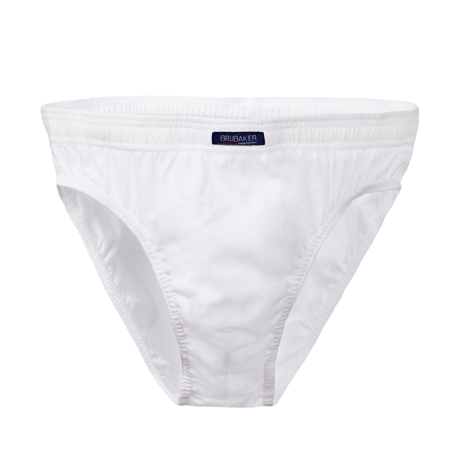 BRUBAKER Slip Herren Unterhose aus Baumwolle (Spar-Pack, 7-St., 7er-Pack) Großpackung Männer Unterwäsche, sehr bequeme Passform