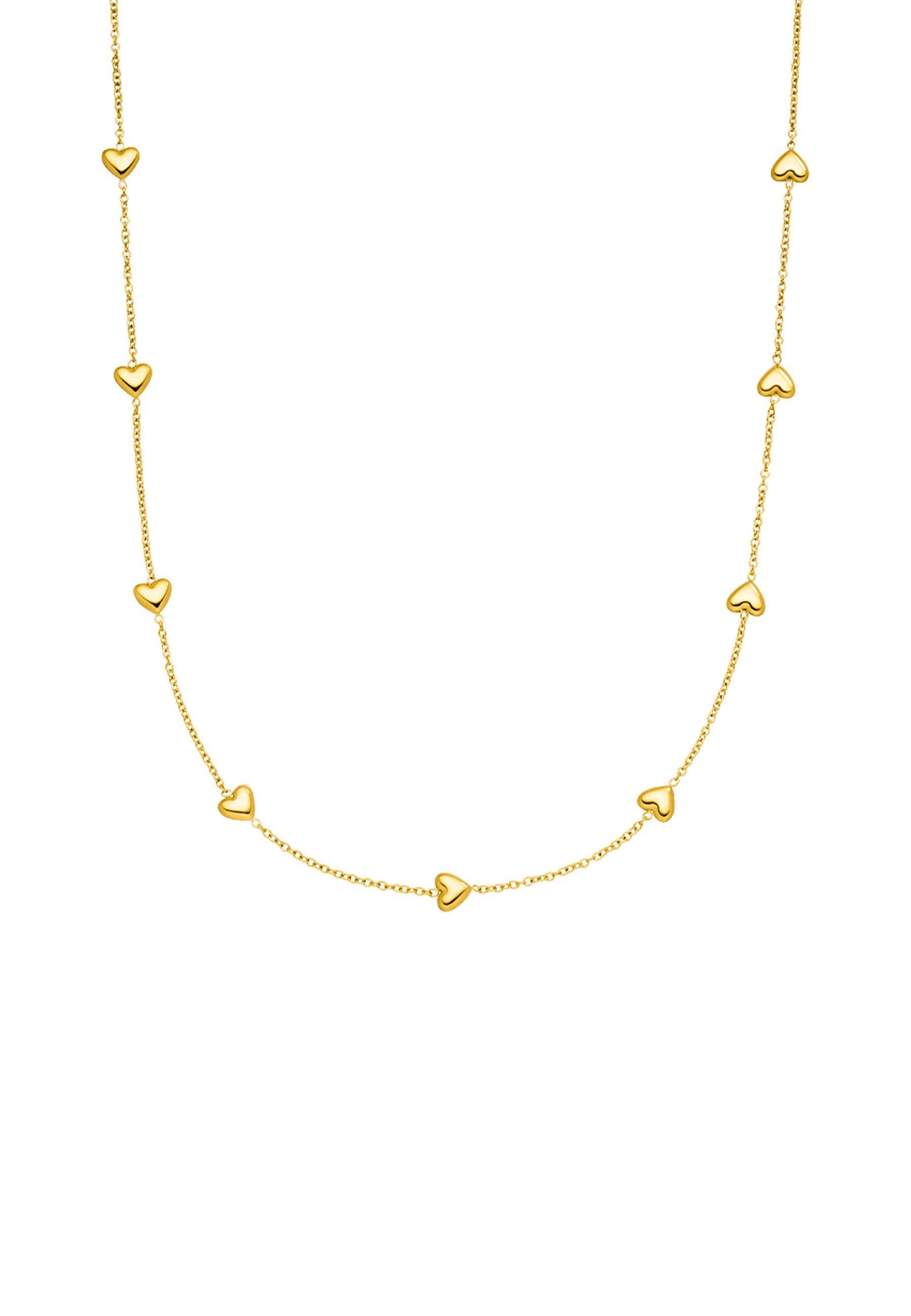 Gold Gliederkette mit Herzen kleinen Heart, Alohi Purelei