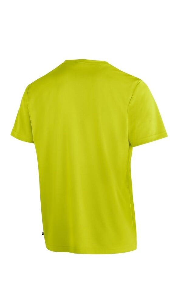 Maier Sports T-Shirt Wander-/Freizeit Tilia Pique (Polyester, schnelltrocknend) limegelb
