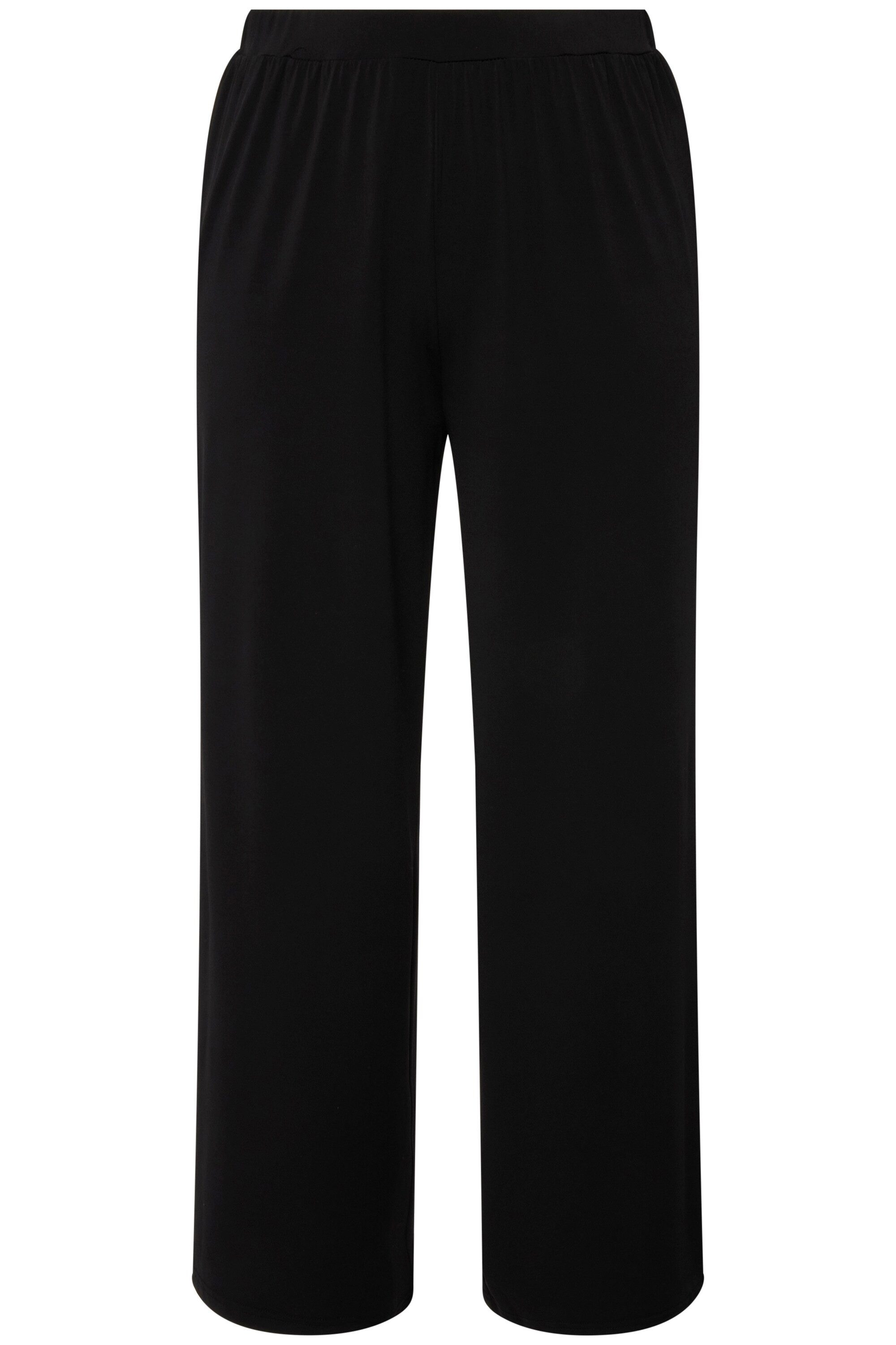 Ulla Popken Funktionshose Jerseyhose weites Bein Elastikbund bis Gr. 66/68 günstig online kaufen