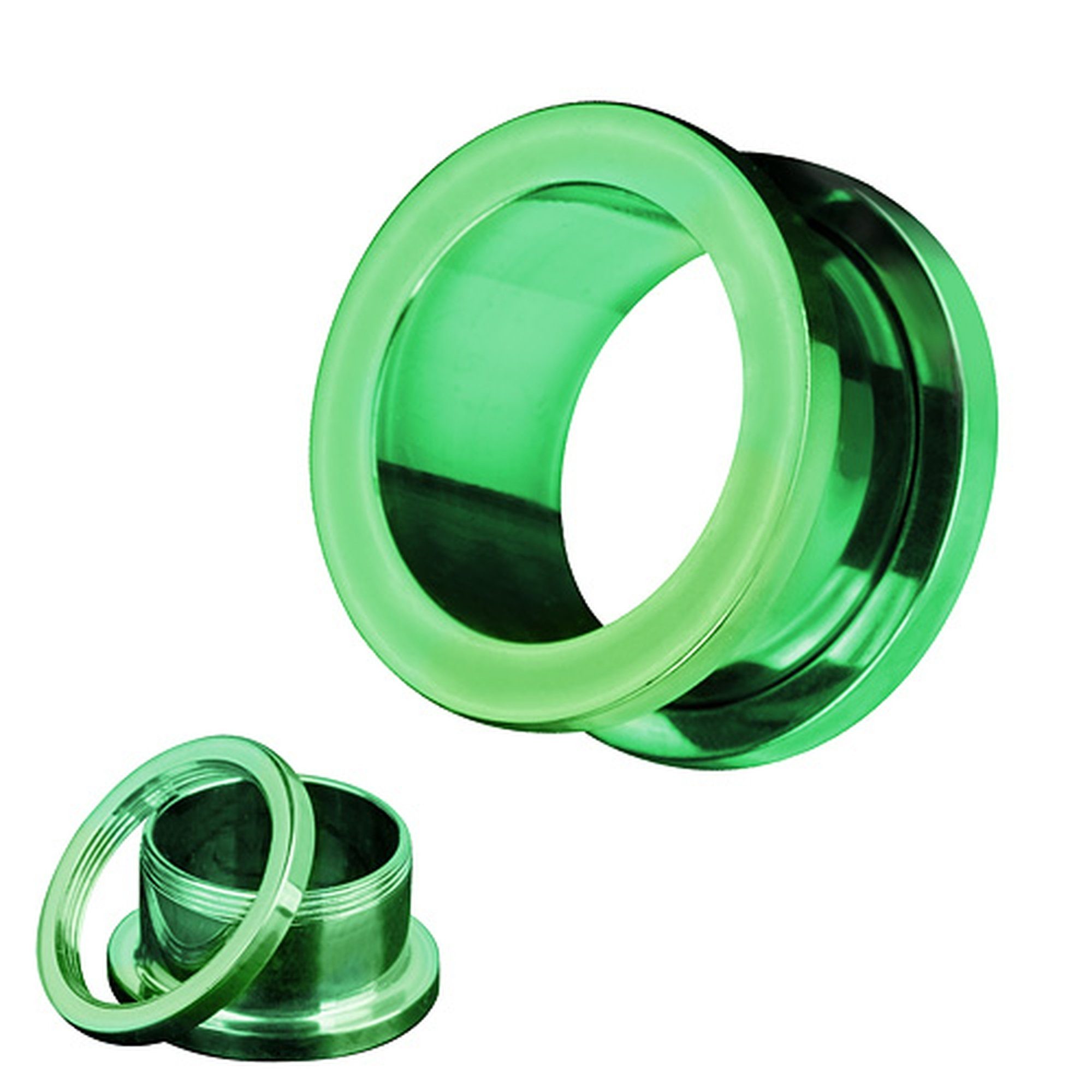 Taffstyle Plug Ohr Tunnel Piercing Schraubverschluss 3mm bis 48mm viele Farben (Flesh Tunnel Ohr Plug Piercing aus 316L Chirurgenstahl in 9 Farben) – Bild 2 von 4