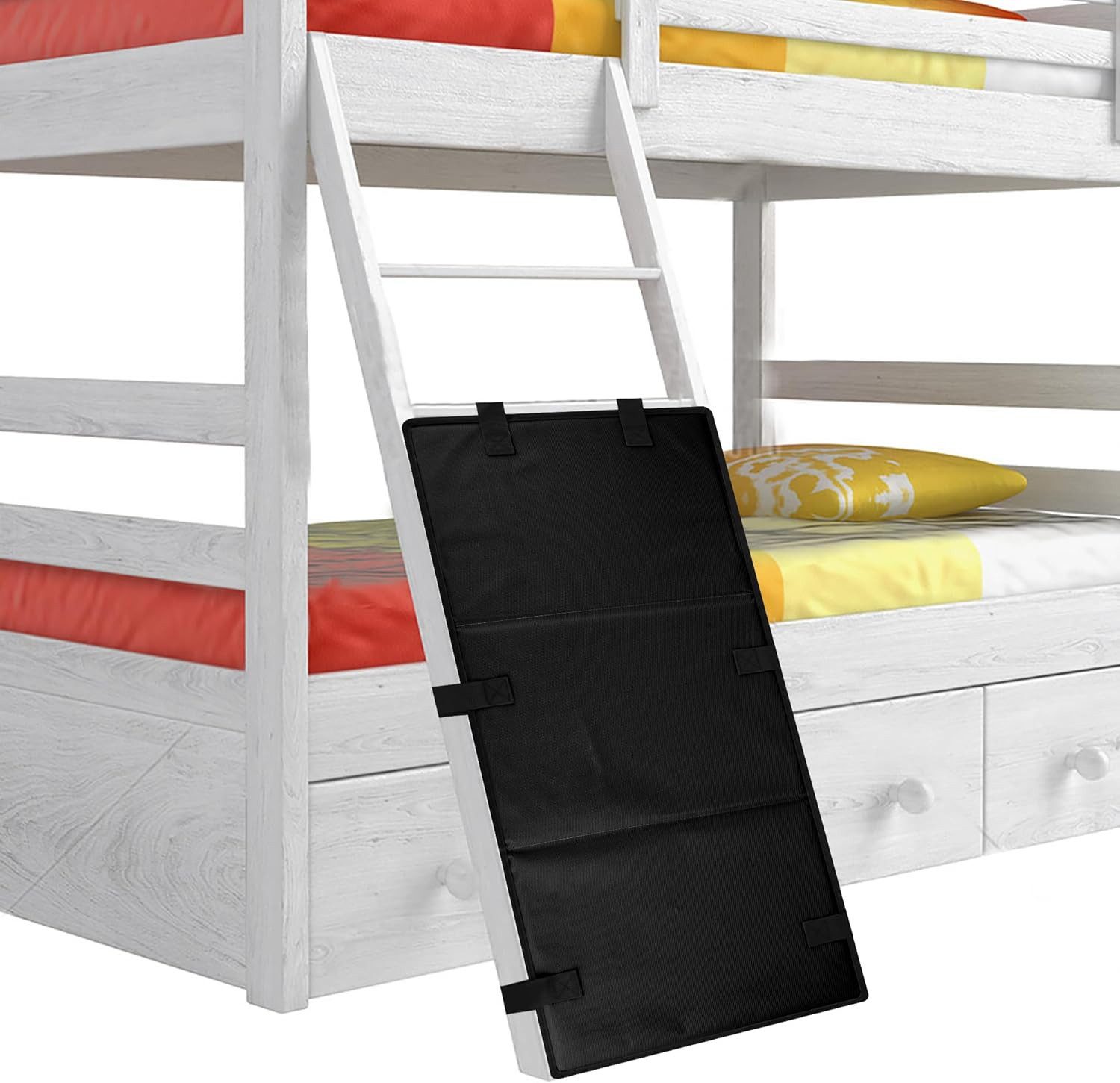 LIANNA Bockleiter Leiterabdeckung Etagenbett, Kletterschutz Kinder, flexibel (set, 1-St., 1× Leiterabdeckung, flexibel, universell für Leitern passend), Kindersicher, flexibel, rutschfest, schnell montiert