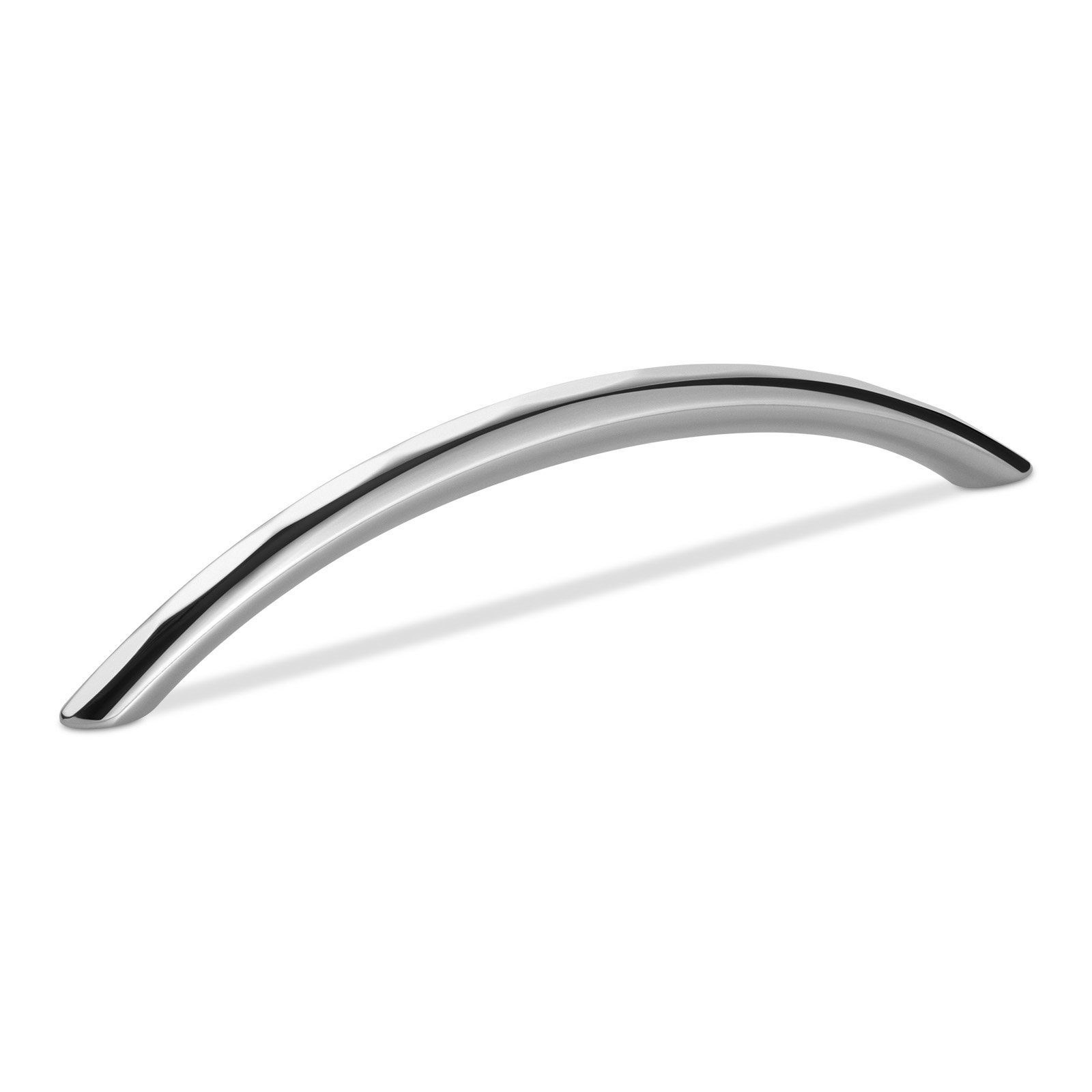 Möbelgriff Bogengriff BRIST Kupfer oder Chrom BA 160 mm - incl. Schrauben