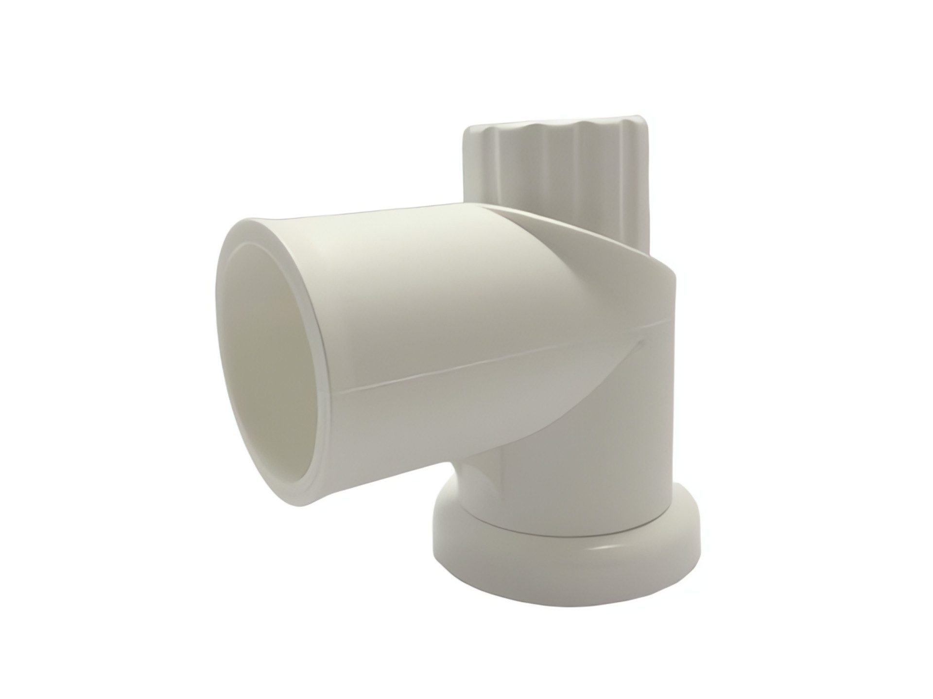 MWH Abdeckkappe Tischfußkappe 35mm rund weiss verstellbar