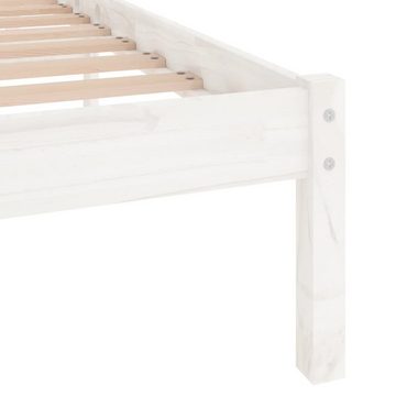 furnicato Bett Massivholzbett Weiß Kiefer 120x200 cm