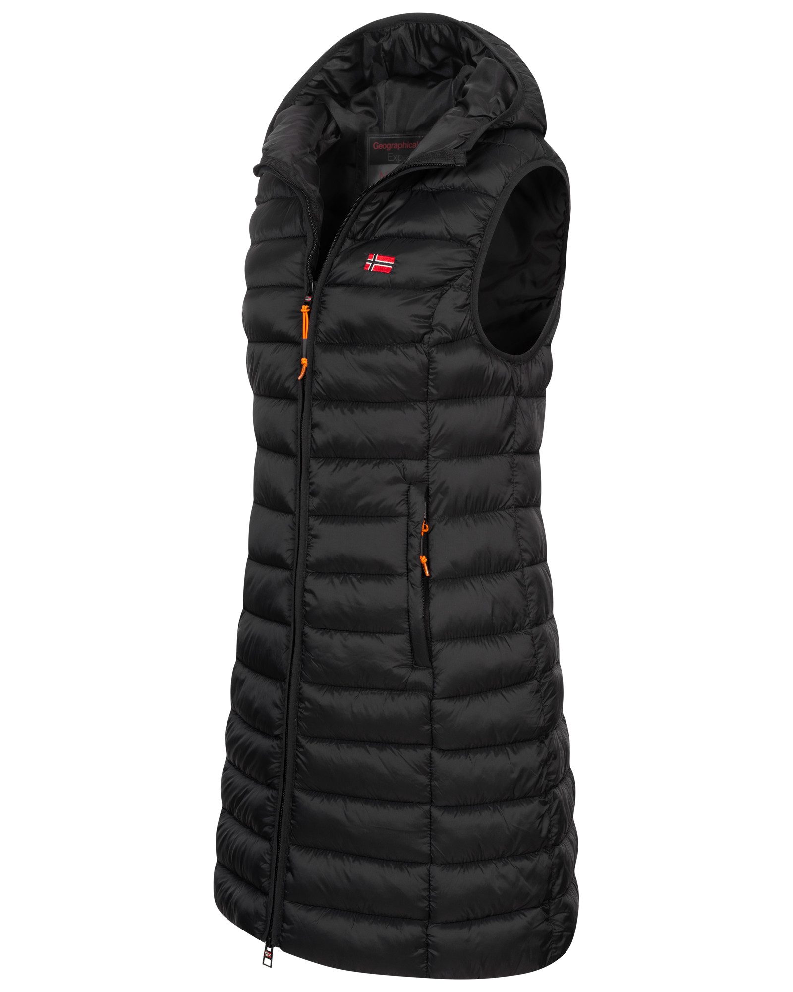 Geographical Norway Steppweste Damen Stepp weste Kapuze Übergangs Herbst Wi günstig online kaufen