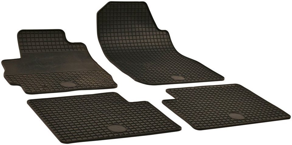 WALSER Passform-Fußmatten (4 St), für Mazda 2 Schrägheck, für Mazda 2 (DE,  DH) 07/2007-06/2015
