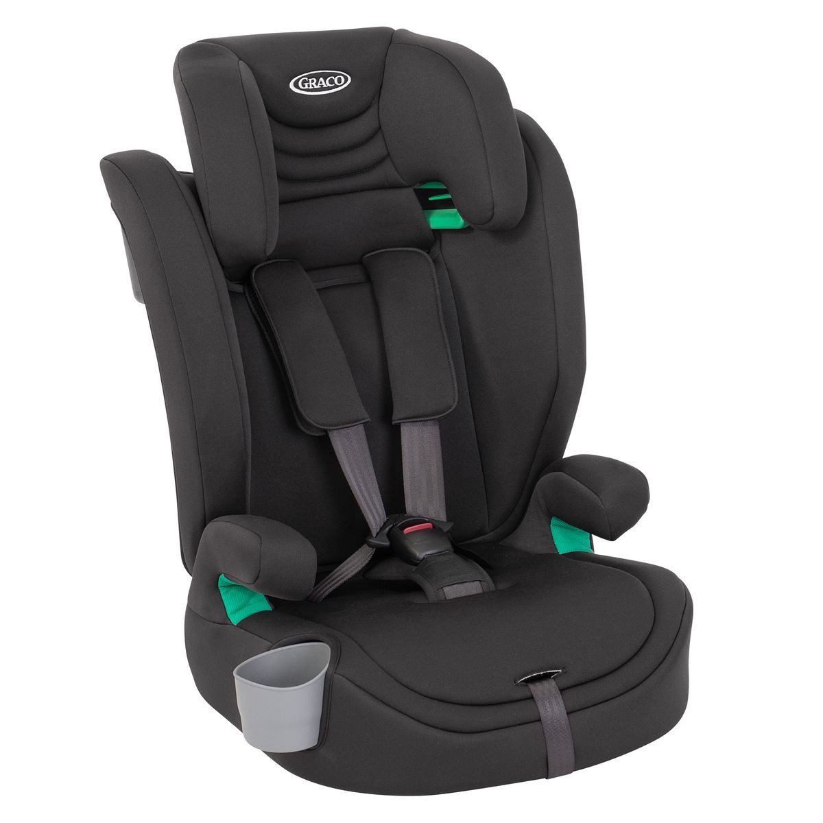Graco Autokindersitz Eldura - Midnight, Kinder Autositz ab 15 Monate - 12 Jahre (76 cm -150 cm)