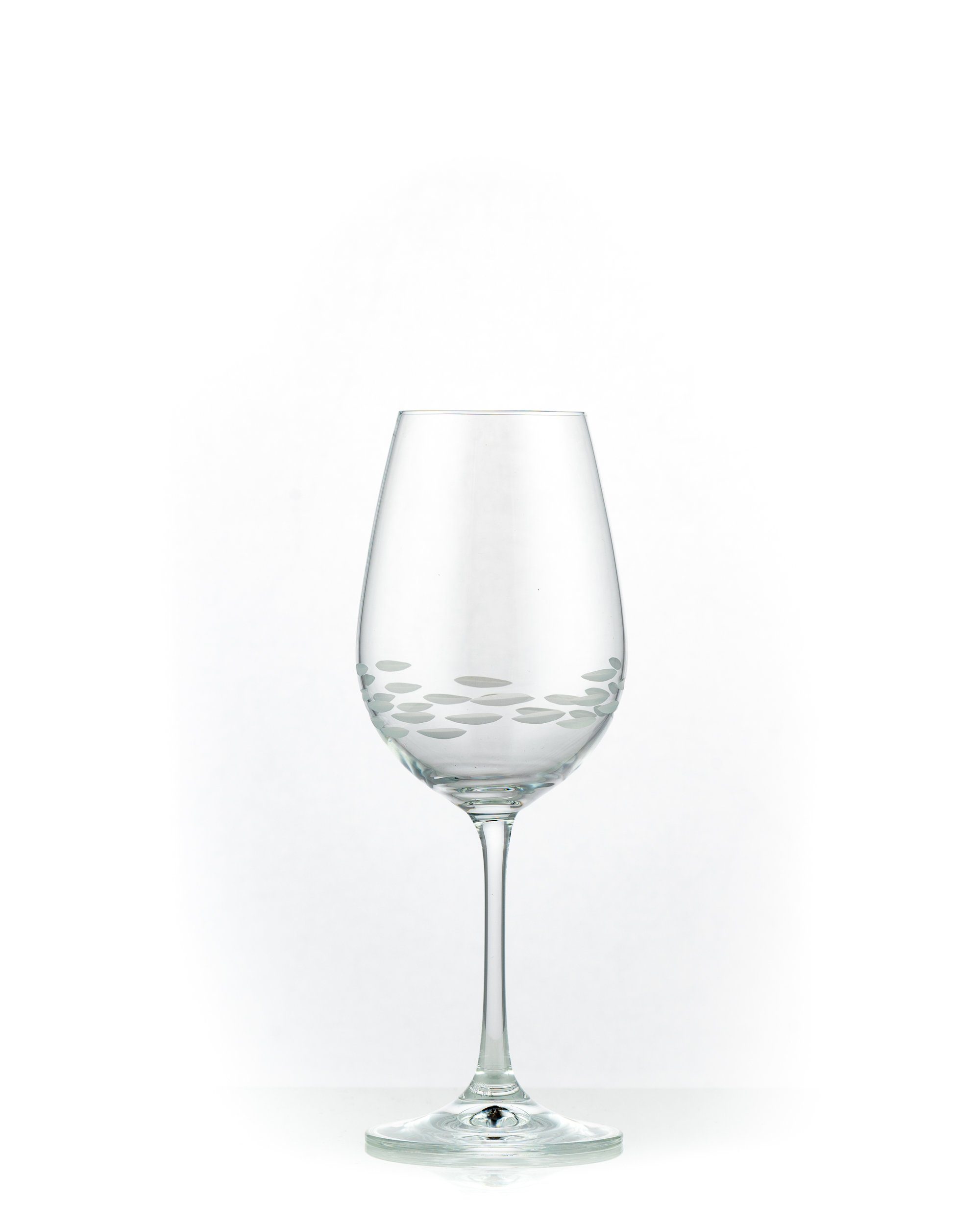 Crystalex Weinglas Viola Stone matt geschliffen 350 ml 6er Set, Kristallglas, Kristallglas, matt geschliffen
