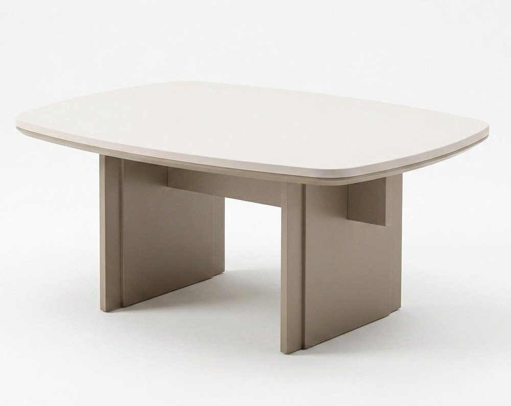 JVmoebel Couchtisch Designer Couchtisch Modern Beige Imposant Stabil Solide Schlicht Glatt, Made in Europa