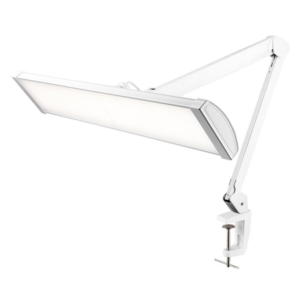 Semplix LED Arbeitslicht Arbeits-Tischlampe weiß (540 LED/ dimmbar/ Tischklemme), dimmbar