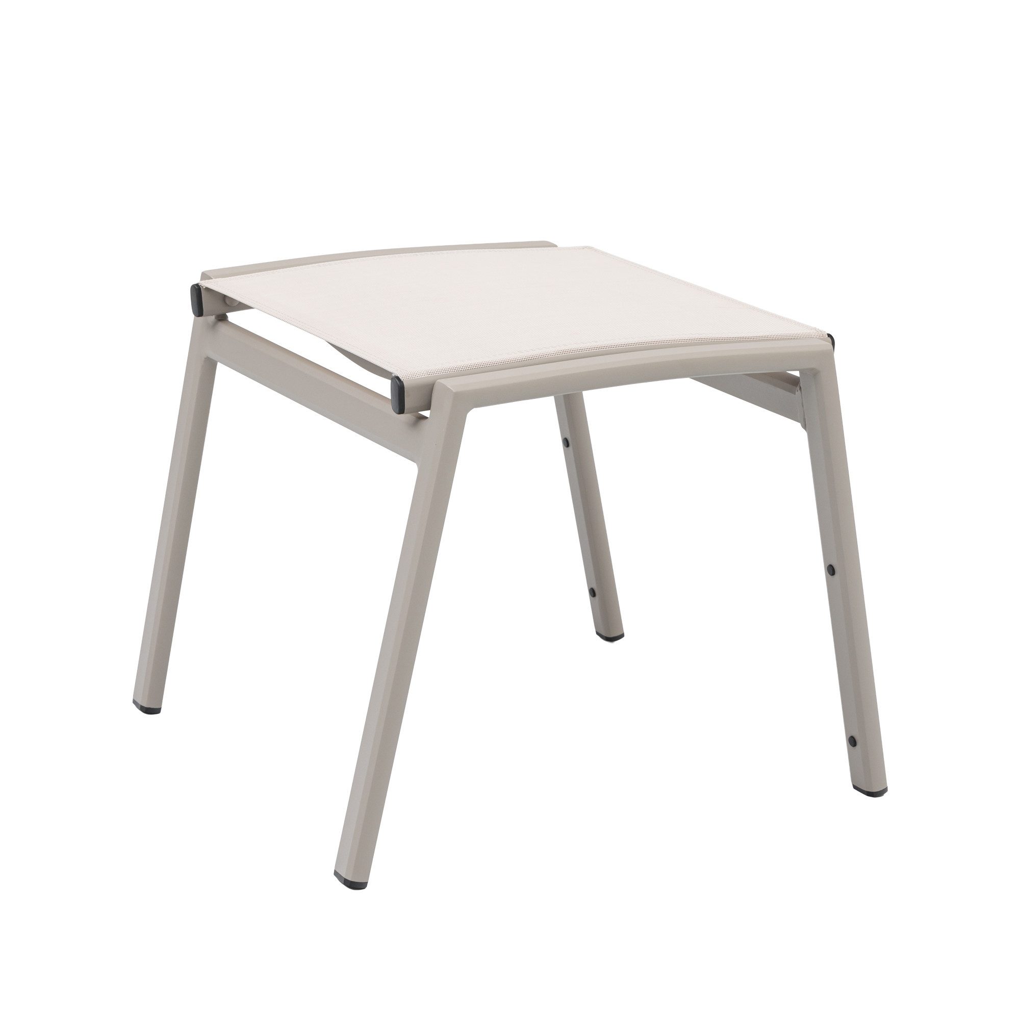 MANDALIKA Garden Gartenlounge-Hocker Aluminium / Sling-Textilen Hocker Avantage