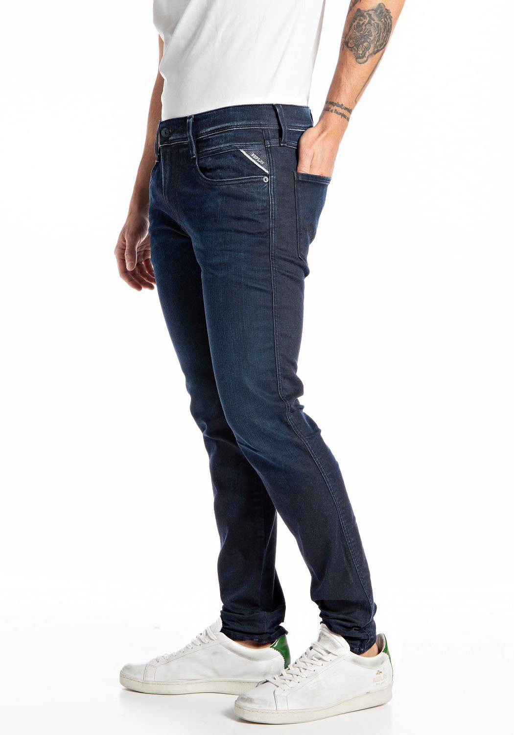darkblue Replay Slim-fit-Jeans ANBASS