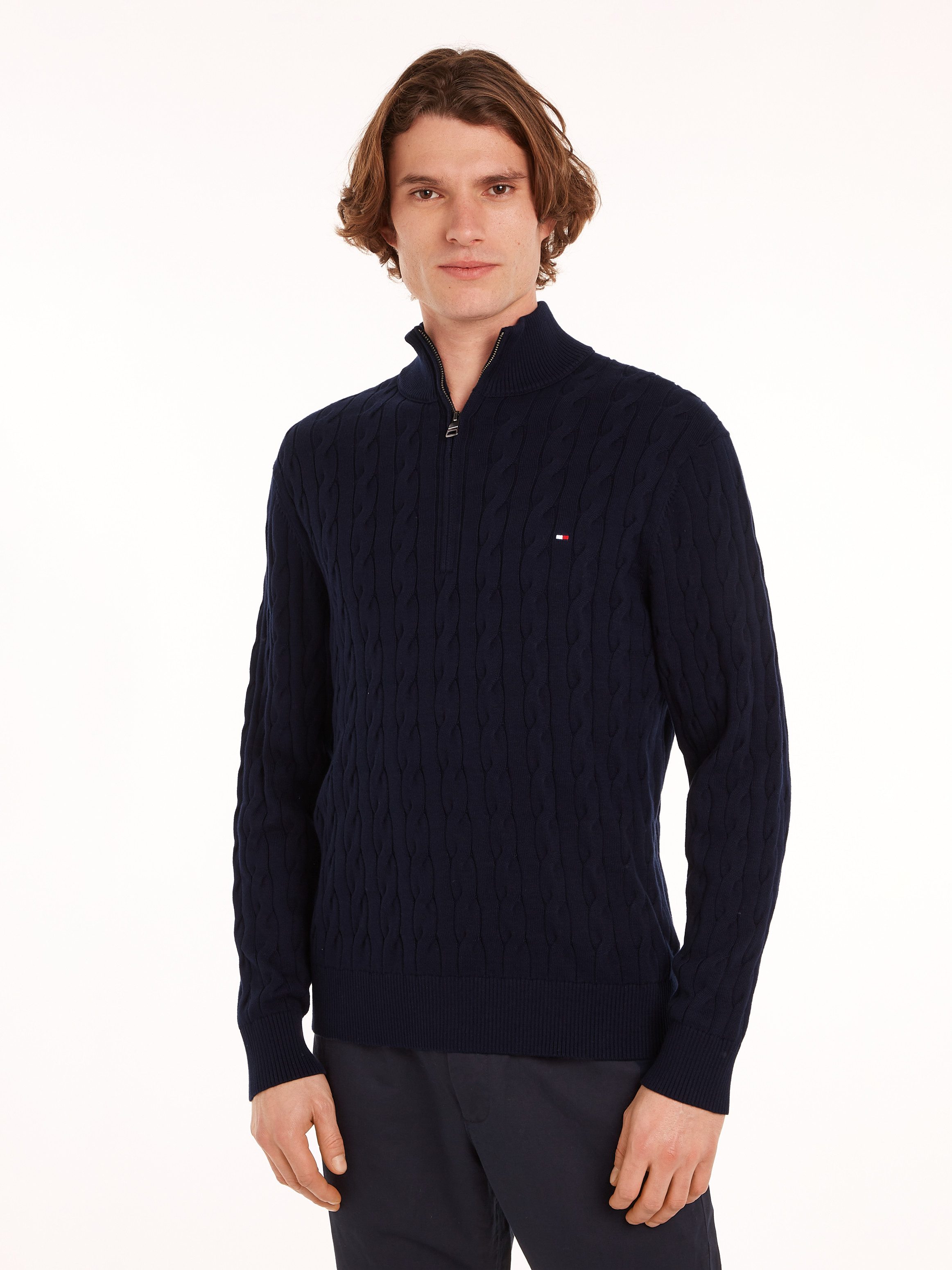 Tommy Hilfiger Strickpullover CLASSIC COTTON CABLE günstig online kaufen