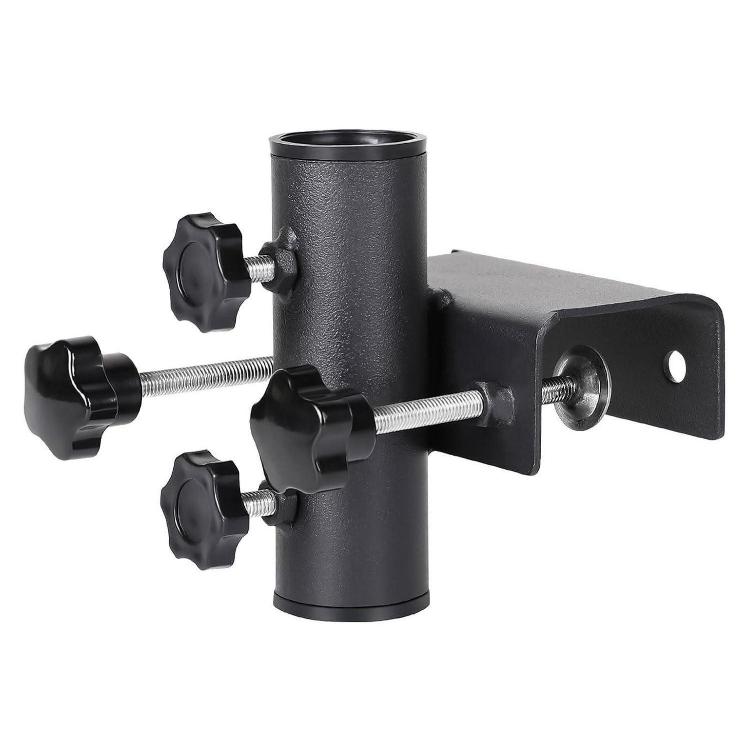 LuxusKollektion Schirmständer Sonnenschirmhalter Balkongeländer Metall Schwarz (1 St)