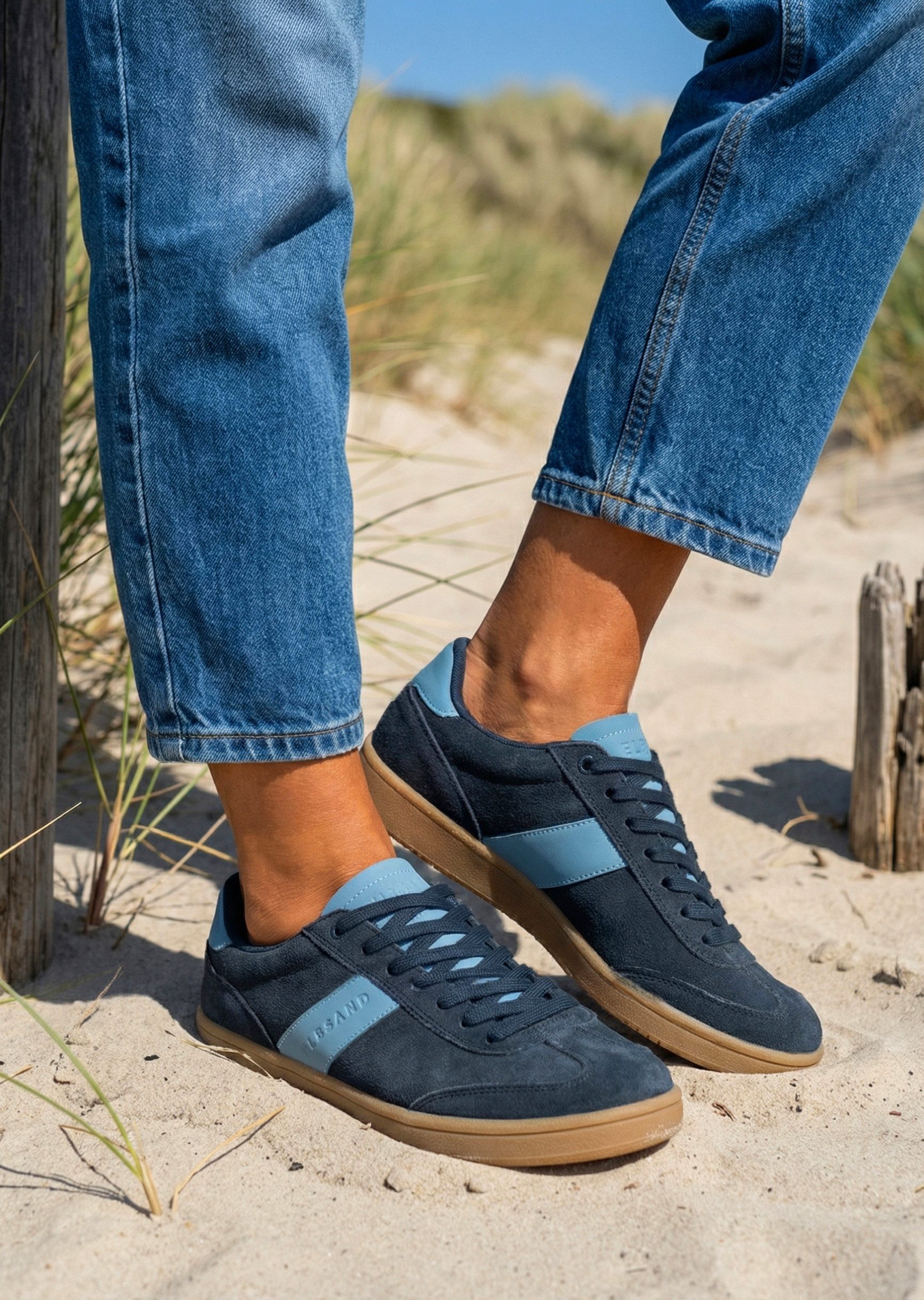 Elbsand Freizeitschuh, Retro Sneaker, Lederschuh, Halbschuh, Ledersneaker Sneaker NEU Schnürhalbschuh. Turnschuh aus Leder im Retro-Look, Unisex