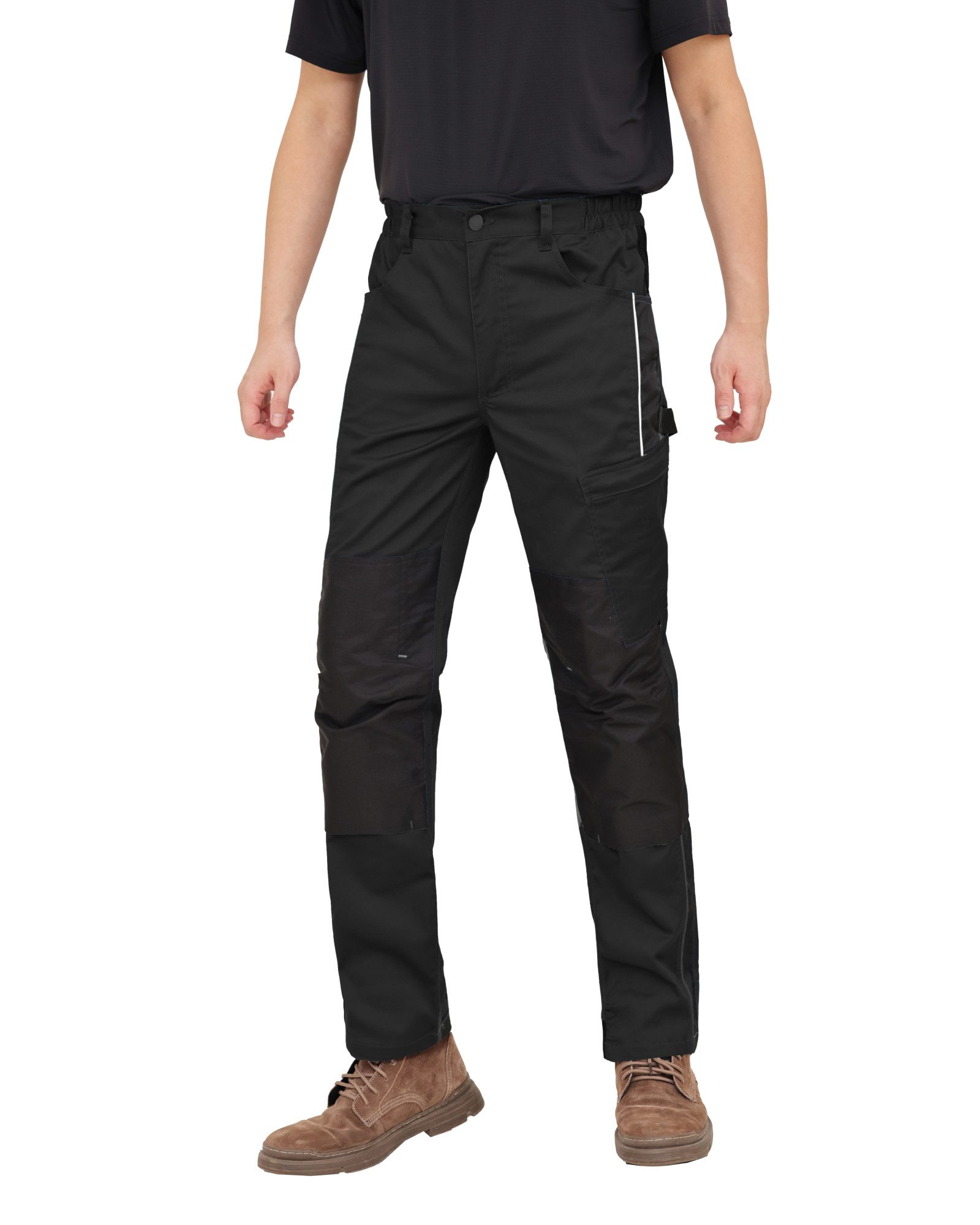 WORK IDEA Arbeitshose Herren Stretch Arbeitshose Herren Sommer (1-tlg) mit zahlreichen Taschen Werkzeugtaschen