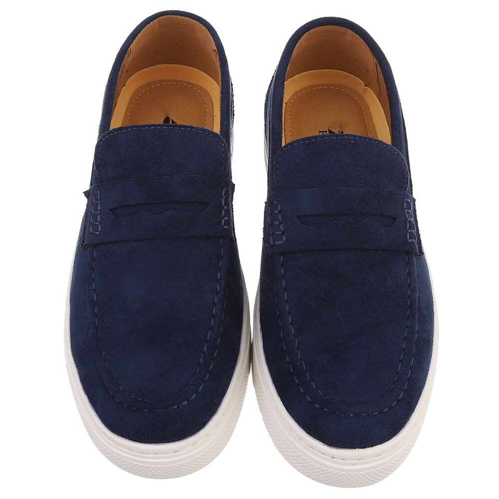 Coolwalk Herren Slip-On Mokassin-Slipper mit Komfortsohle Slipper (91563674) Flach Slipper in Dunkelblau – Bild 4 von 5