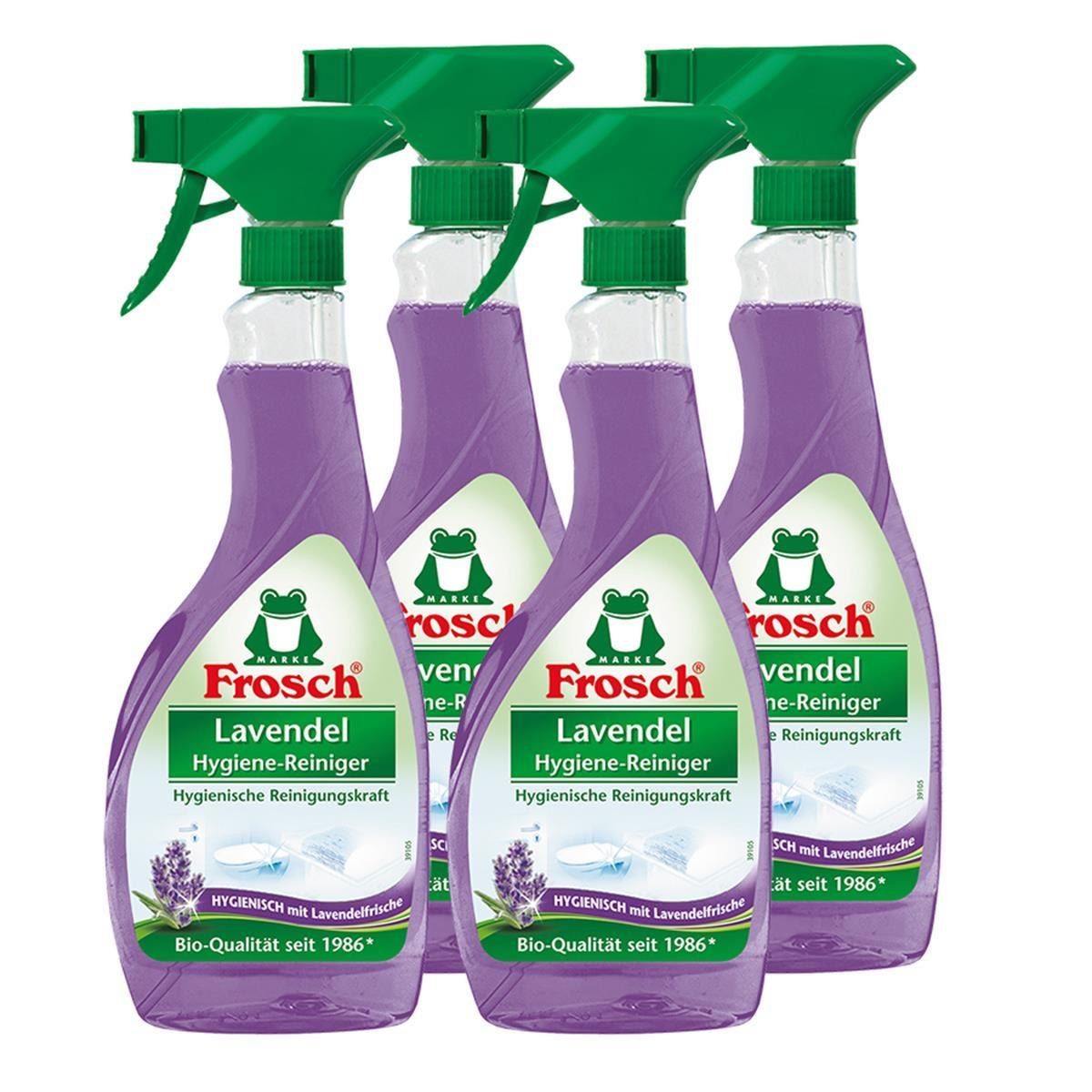 FROSCH Lavendel Spezialwaschmittel 4x ml Hygiene-Reiniger Sprühflasche 500 Frosch
