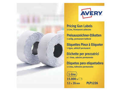 Avery Zweckform Etikettenrolle Auszeichnungsetiketten 26 x 12 mm, 15.000 Stk.