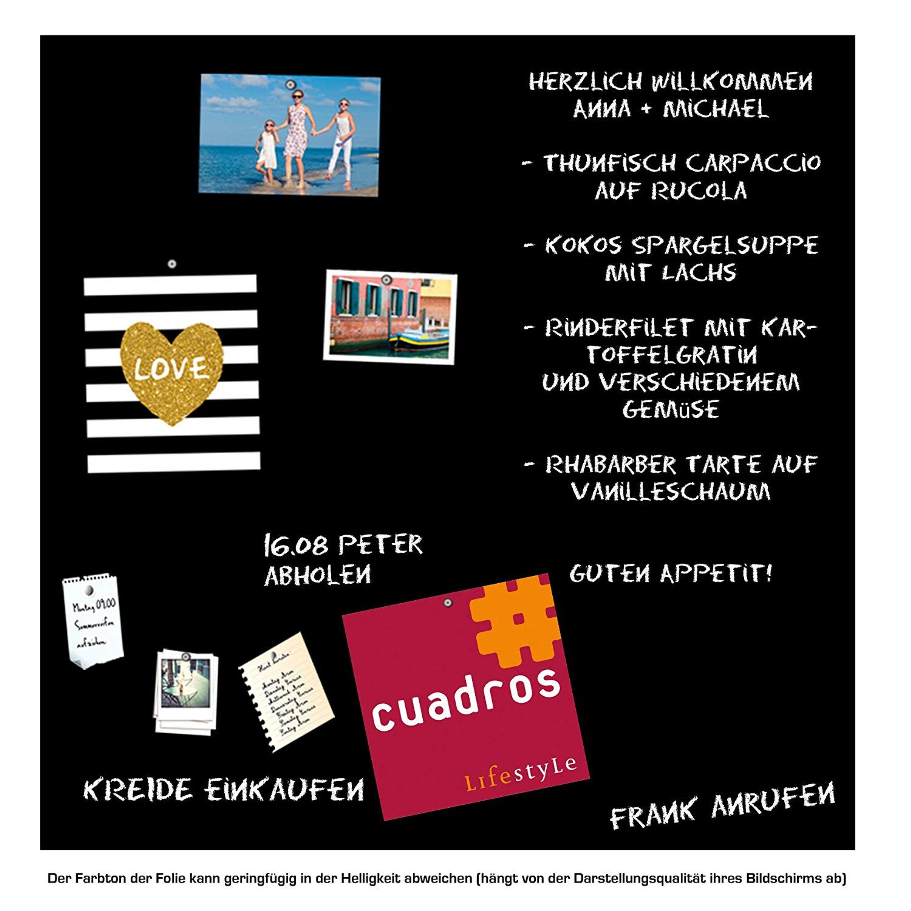 queence Tafelfolie Schwarz / Grau - günstig online kaufen