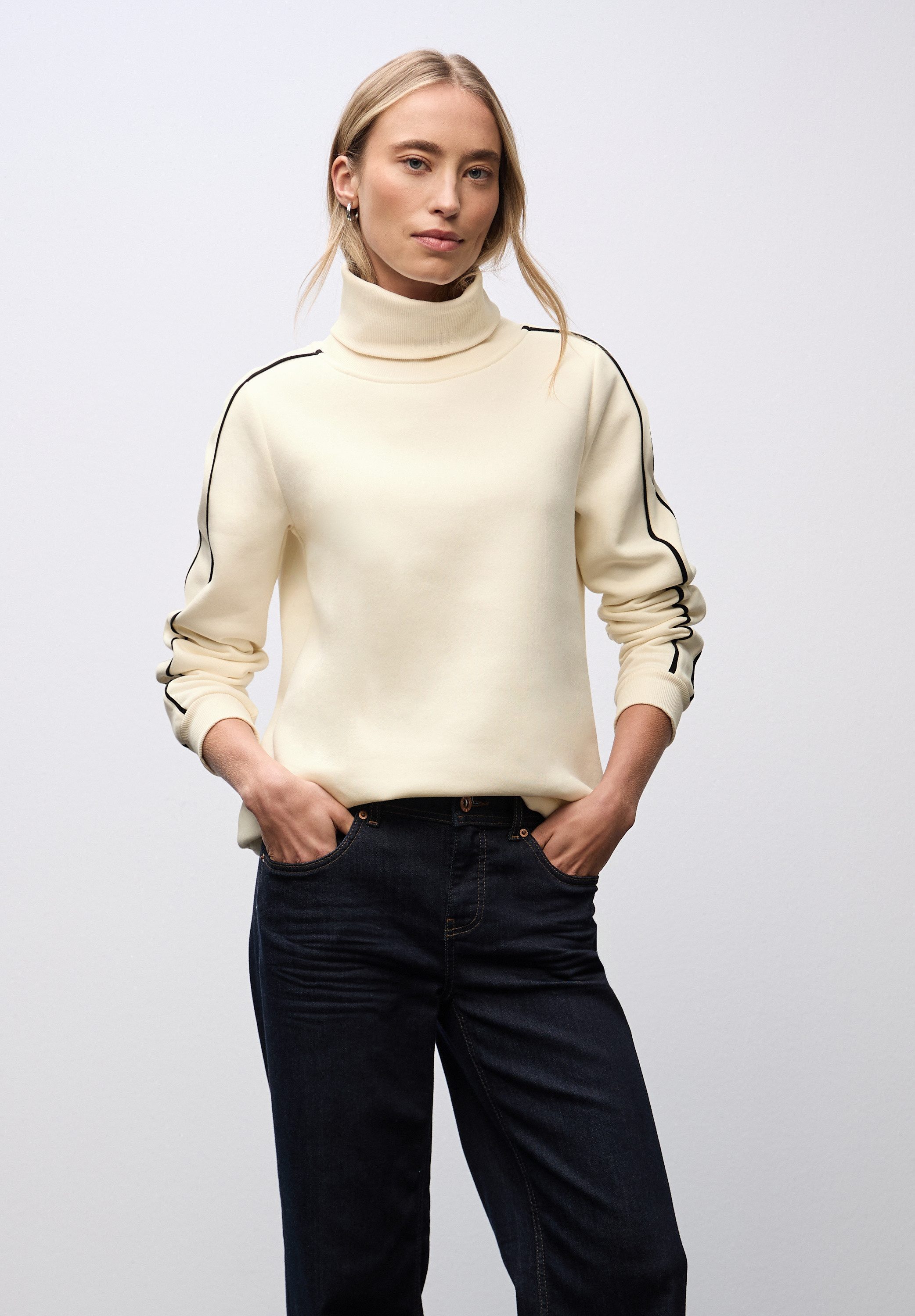 STREET ONE Sweatshirt mit Stehkragen günstig online kaufen