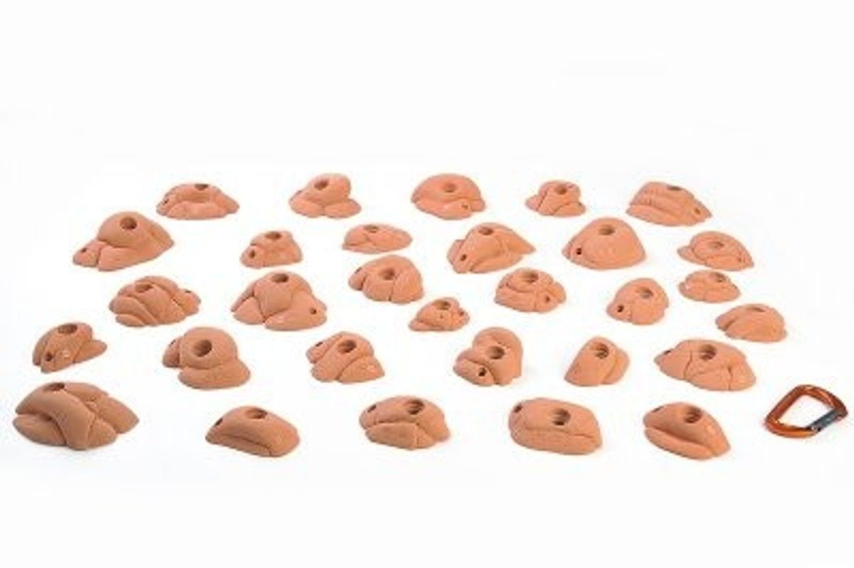Entre Prises Kletterwand Pulse Pack, 30 Klettergriffe, PE, Edges, M - Entre Prises