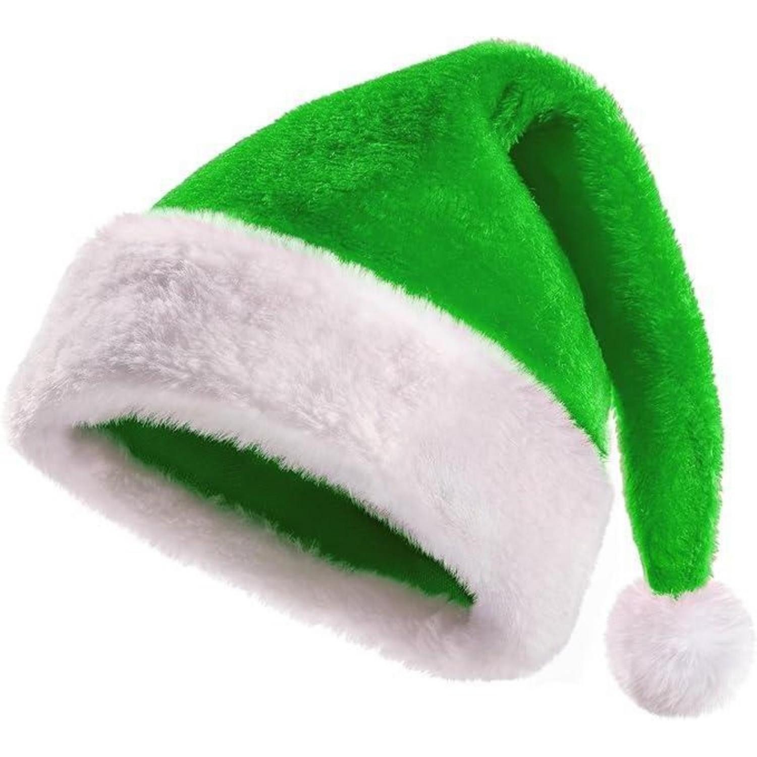 LuxusKollektion Plüschmütze Weihnachtsmütze Grün Unisex (1-St)