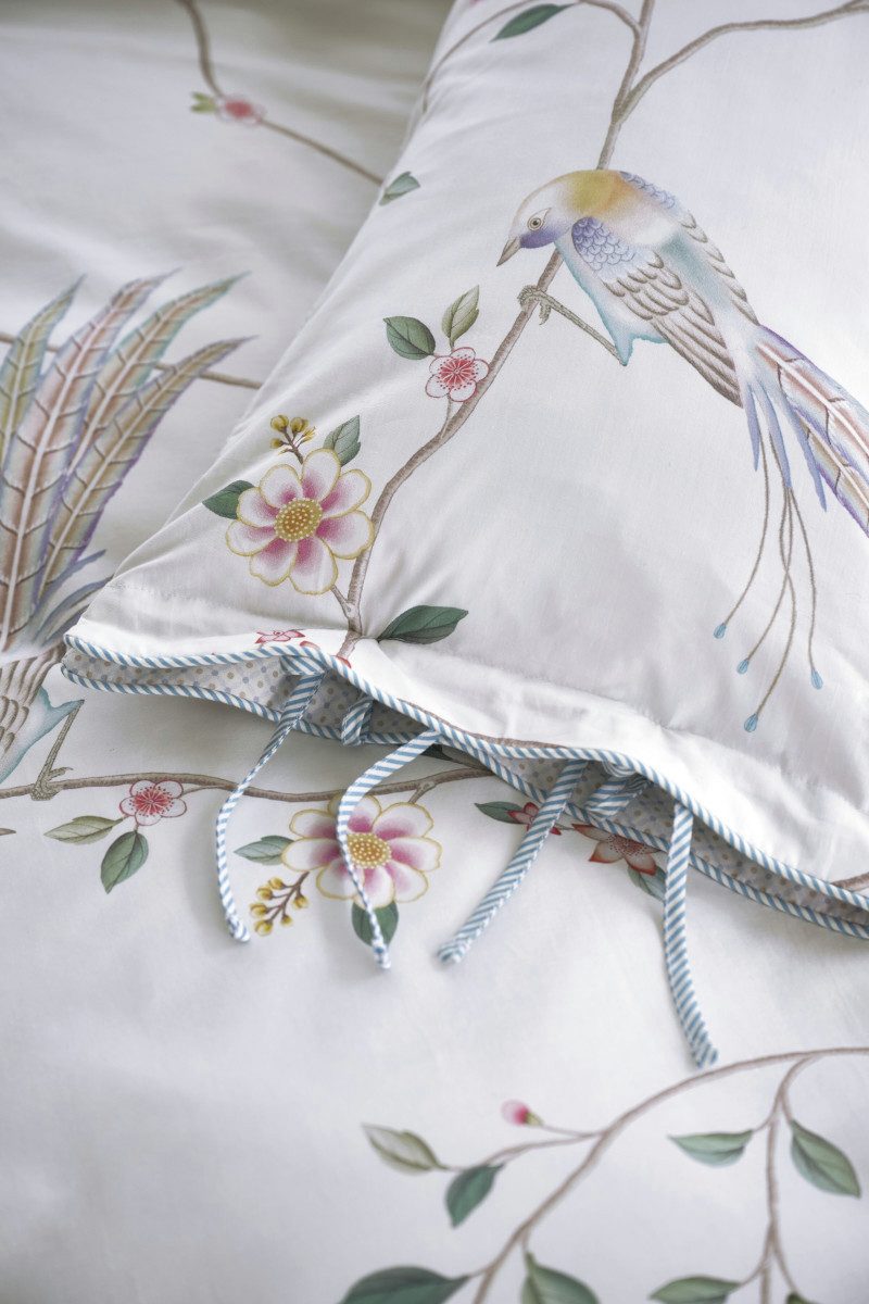 PiP Studio Dekokissen Bamboo Blossom Kissen weiß 35x60cm (1 Stück)