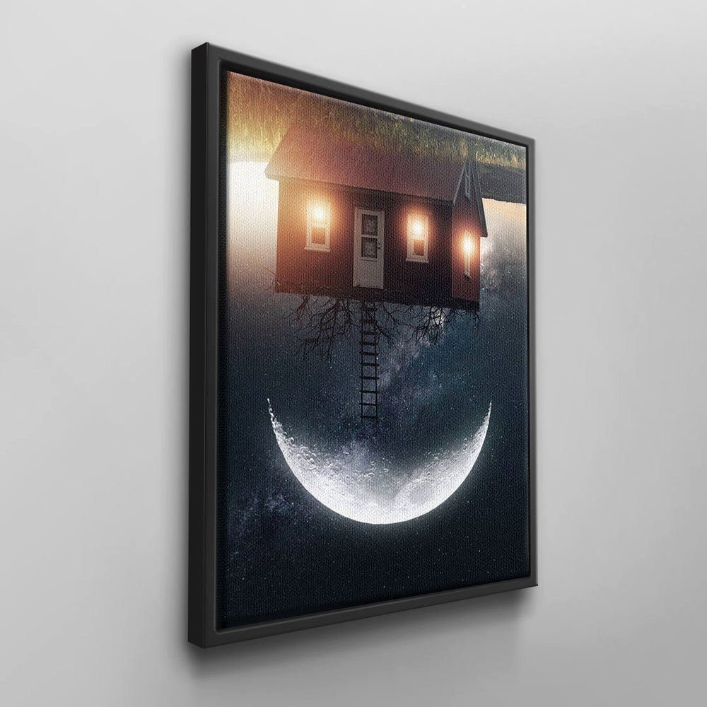Rahmen Leinwandbild, von CANVAS Wandbilder DOTCOMCANVAS® schwarzer Moderne DOTCOM