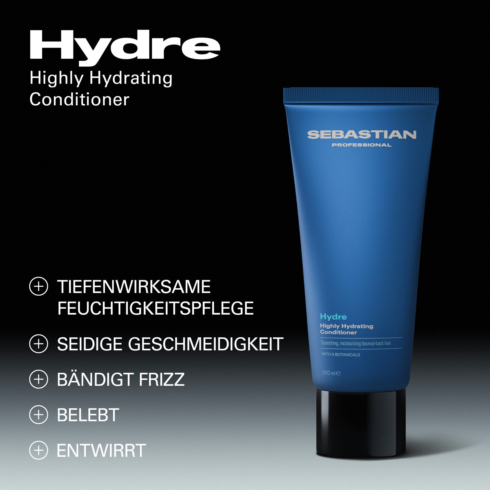 Sebastian Professional Haarspülung Hydre Conditioner, für trockenes, geschädigtes und glanzloses Haar, aufbauende Wirkung
