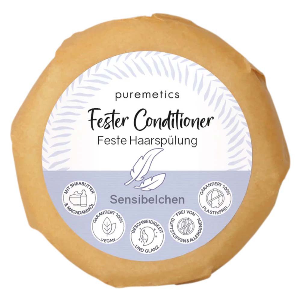 puremetics Haarseife Fester Conditioner - Sensibelchen 50g