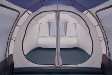 CampFeuer Tunnelzelt Smart für 4 Personen, Schwarz / Blau / Grau, 2000 mm Wassersäule, Personen: 4