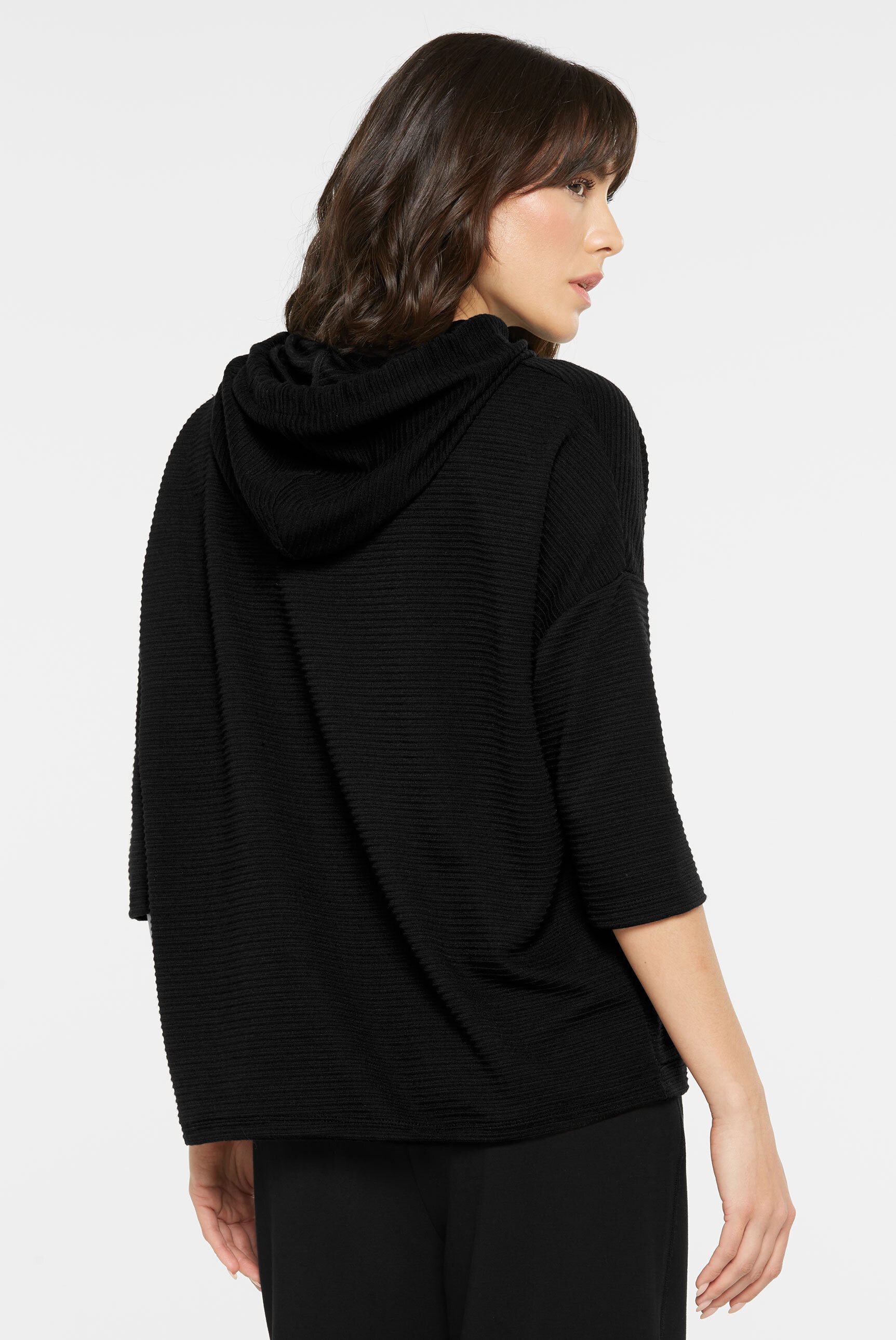 SENSES.THE LABEL Kapuzensweatshirt mit überschnittenen Schultern