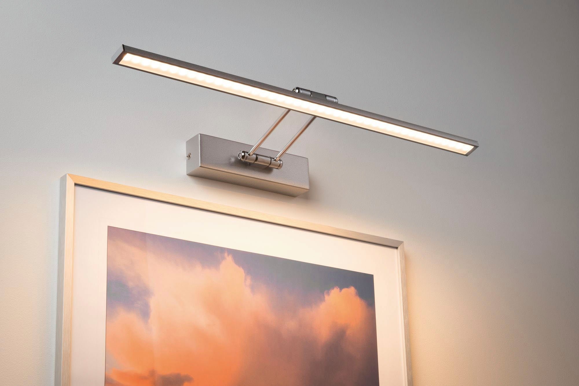 Lieferumfang Energieeffiziente LED Warmweiß, LED fest im Bilderleuchte Sixty, integriert, LED Leuchtmittel enthalten Paulmann Beam