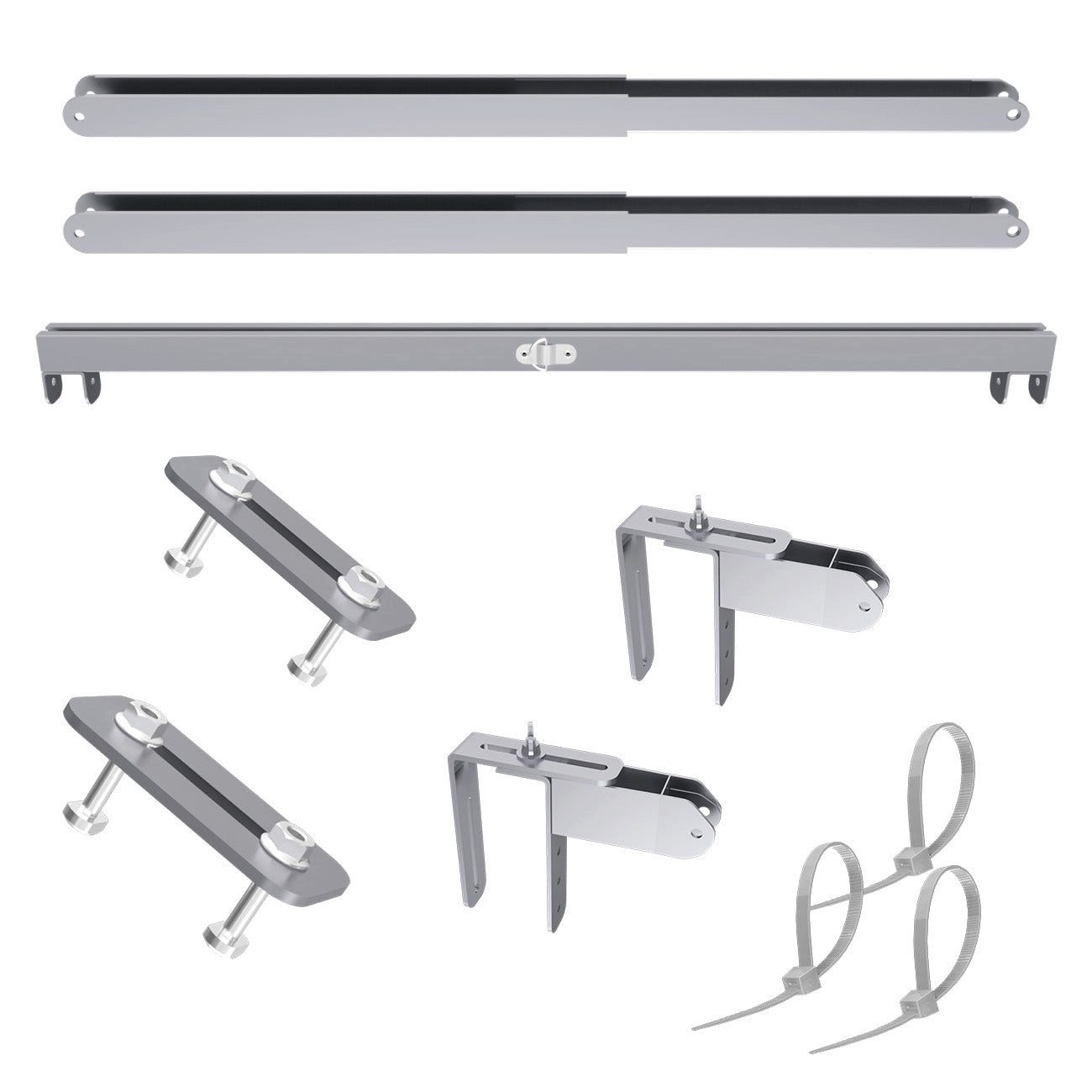 Sunshare Solarmodul-Halterung Ray Lite Balkonhalterung – Verstellbare PV-Halterung aus Aluminium, (bis 0 Zoll, Zubehör, Halterung für 1 Ray‑Lite‑Modul, Eloxierte Aluminiumhalterung mit 0–30° Neigungsverstellung)