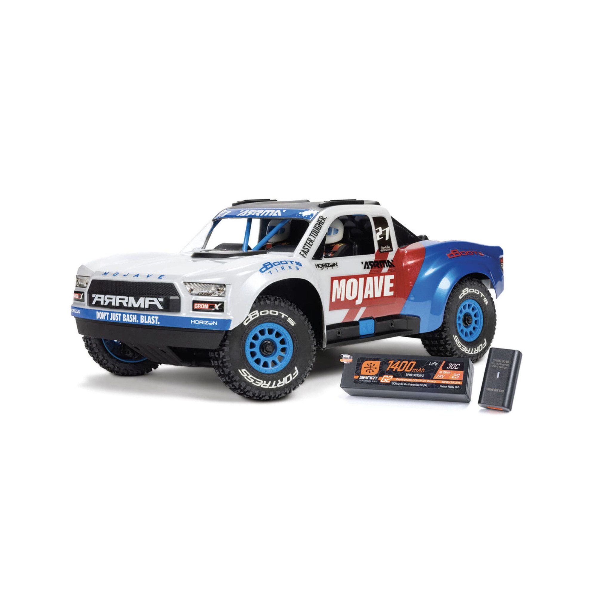 RC-Buggy Arrma RC SC Truck Mojave Grom 223S BLX 4X4 Small Brushless RTR, Akku