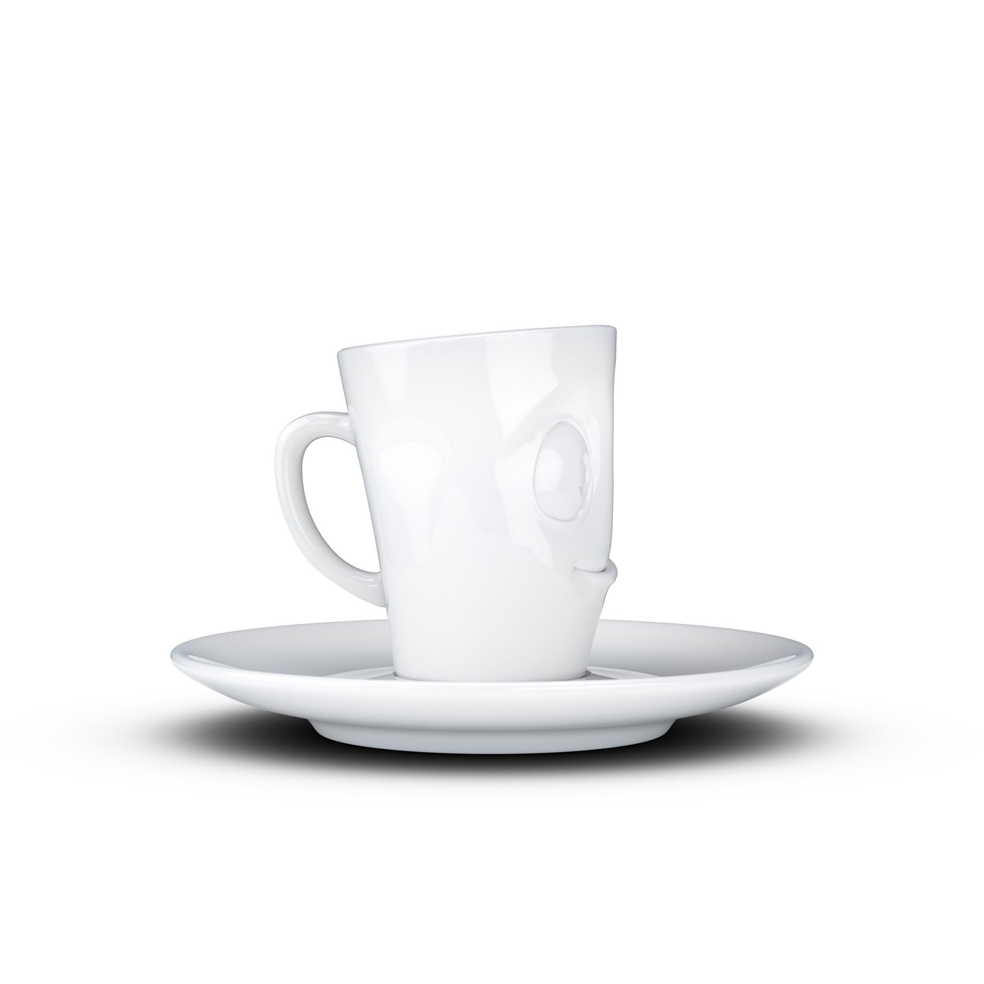Espresso Mug Henkel Espressotasse mit 80ml - FIFTYEIGHT PRODUCTS Lecker, Porzellan