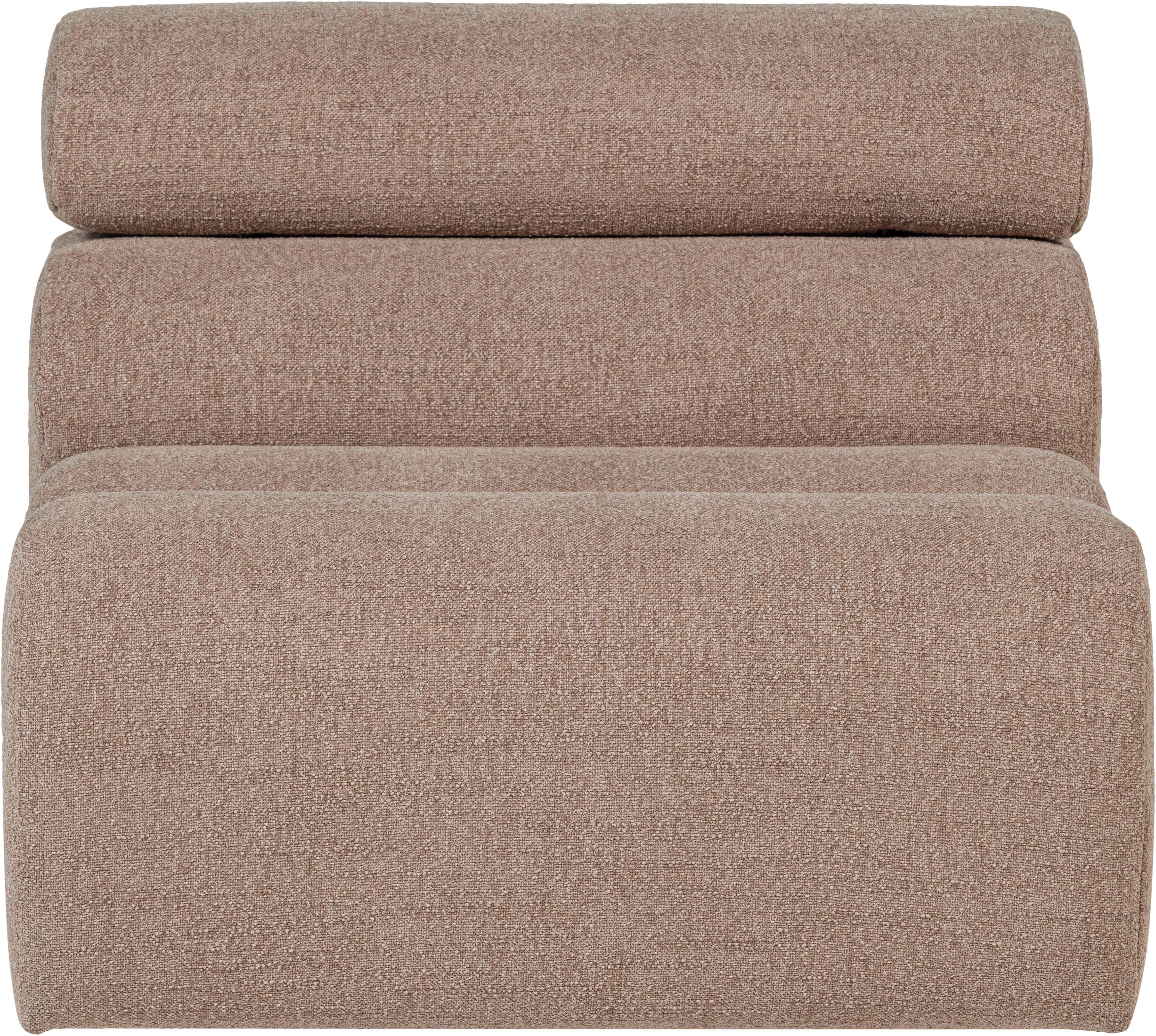 WOOOD Sofa-Mittelelement Novi Bezug mit verstellbarer Nackenstütze B 82 x T 113 x H 86 cm, Tragkraft 120 kg, Maximale Verschleißfestigkeit