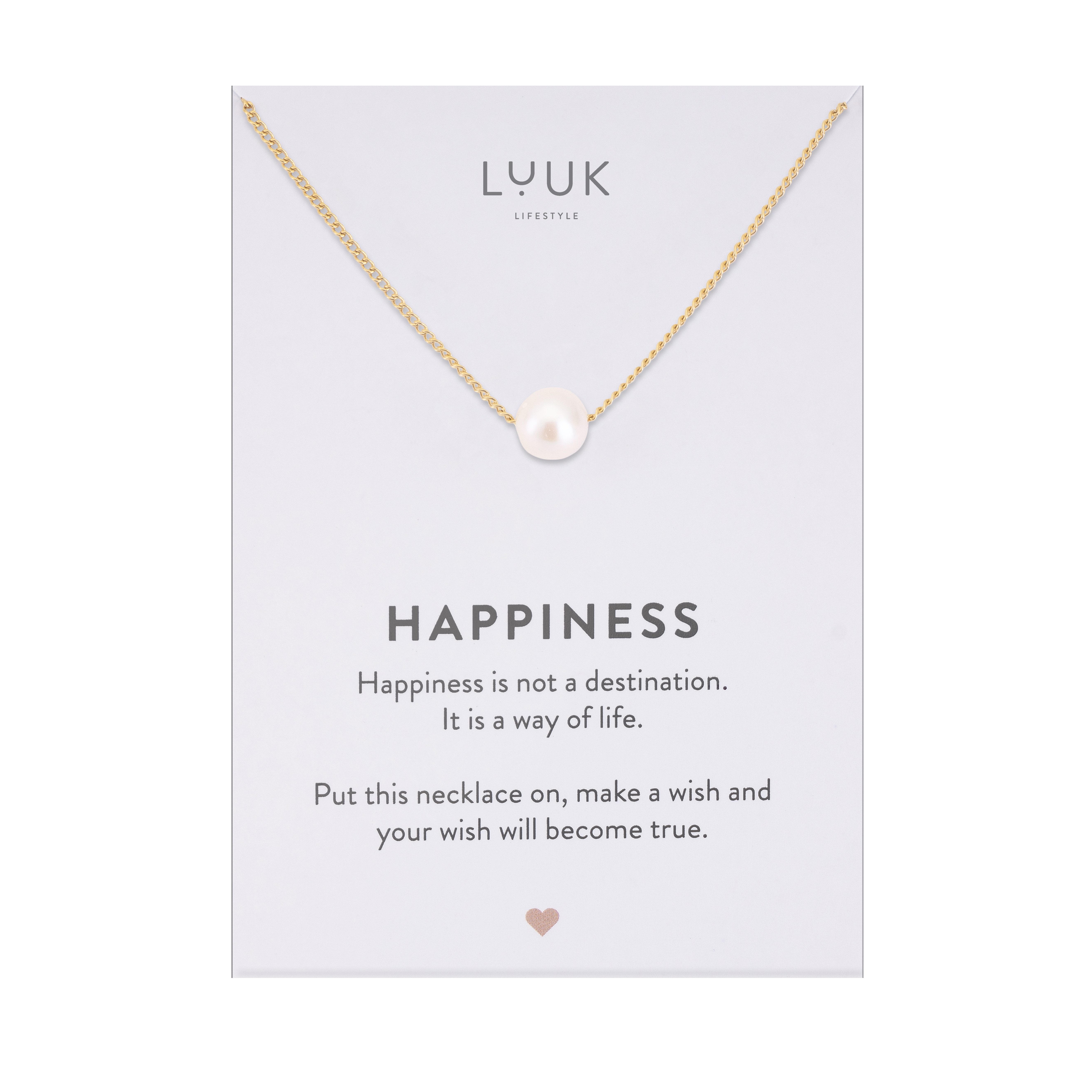 LUUK LIFESTYLE Kette mit Anhänger Perle günstig online kaufen