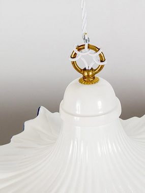 Helios Leuchten Pendelleuchte Küchenlampe Keramik, Keramiklampe, Deckenlampe, Hängelampe, für Küche Esstisch, handgefertigt handbemalt