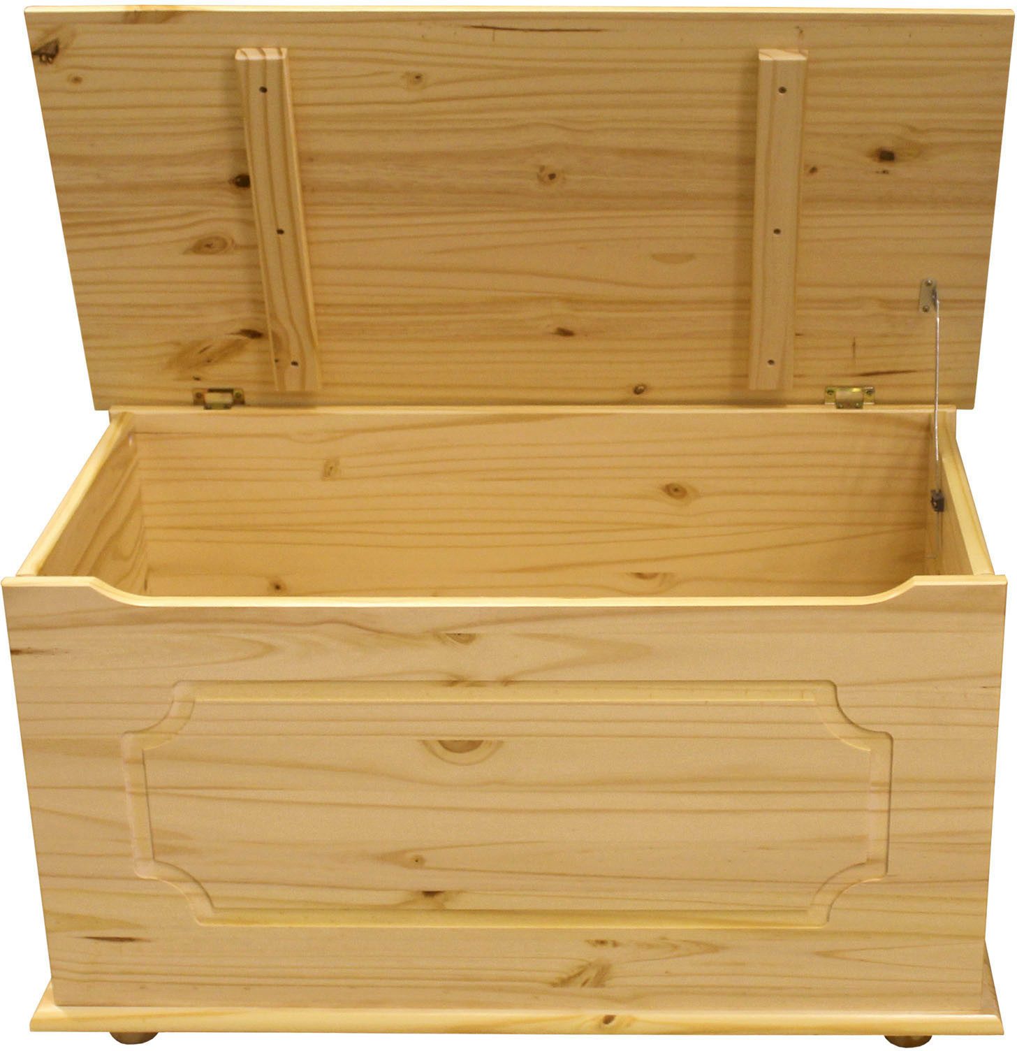 MÖBILIA Truhe (1 St), mit massiver Holzklappe