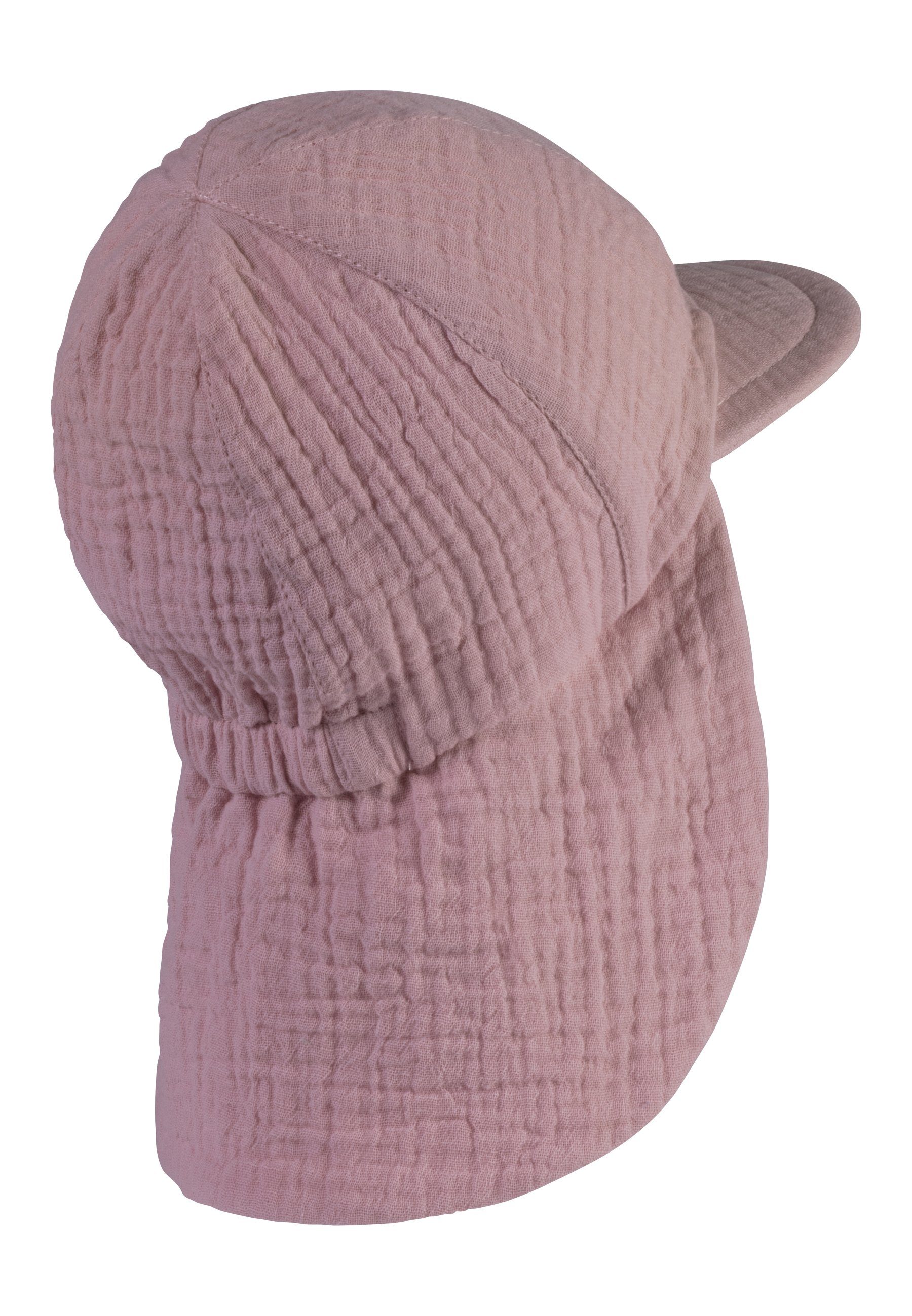 Sterntaler® Schirmmütze 30 Schirmmütze mit Nackenschutz Musselin (1-St)