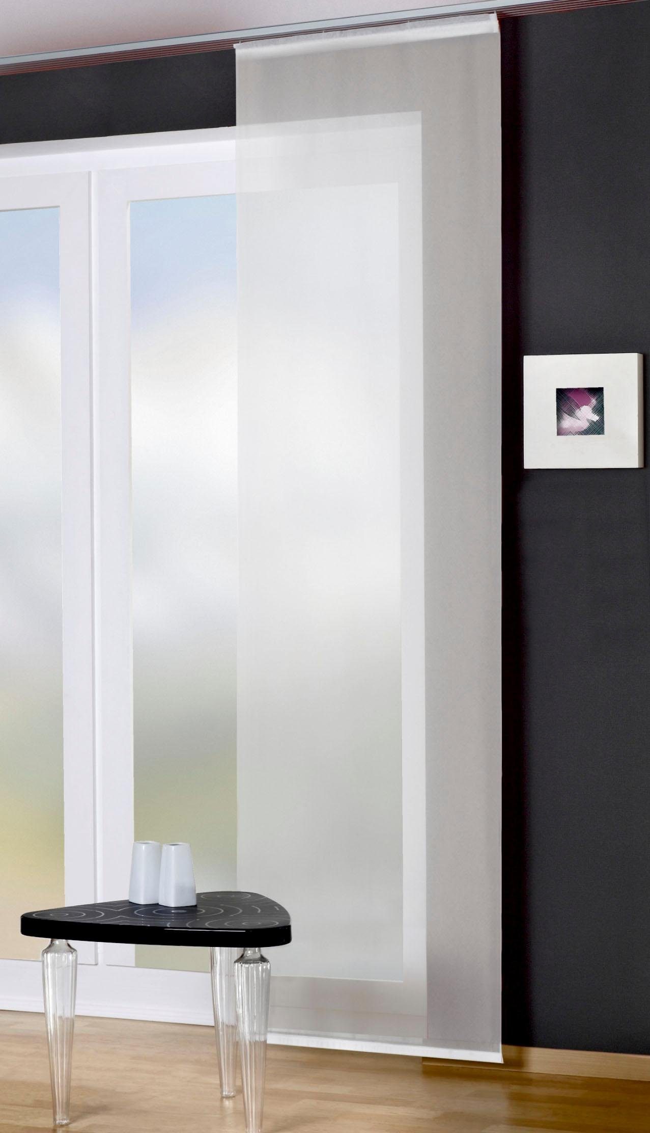 HOME WOHNIDEEN Schiebegardine ROM (1 St), Paneelwagen, transparent, HxB: 24 günstig online kaufen