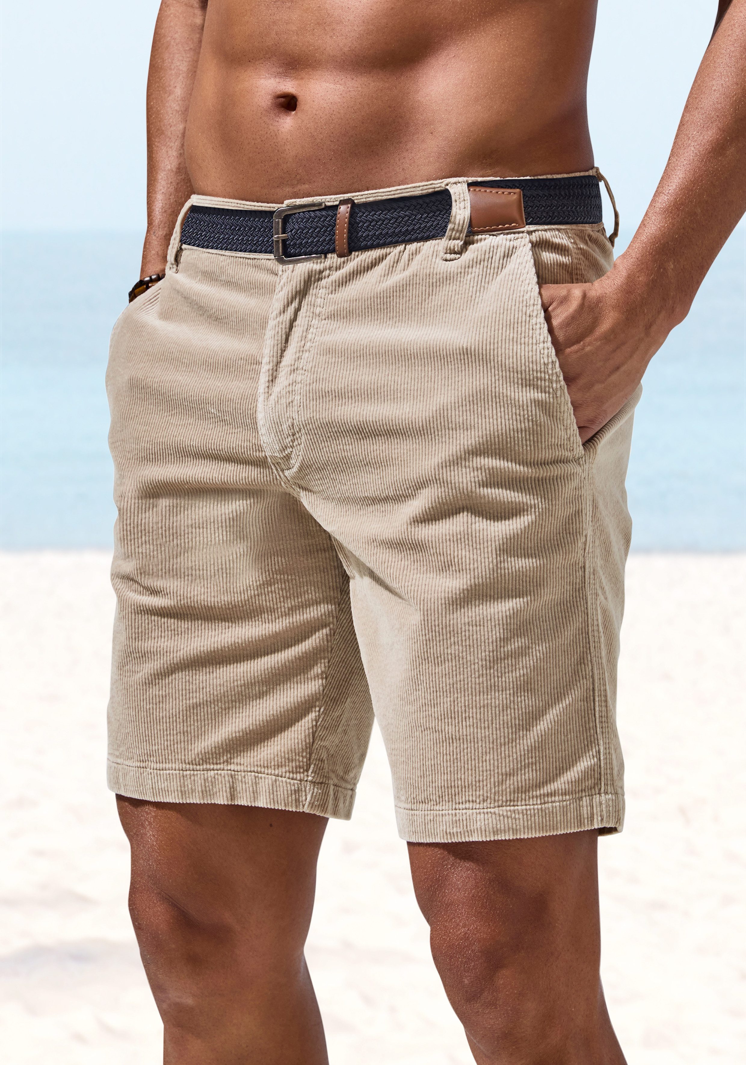 H.I.S Shorts sommerliche Bermuda, Cordhose
