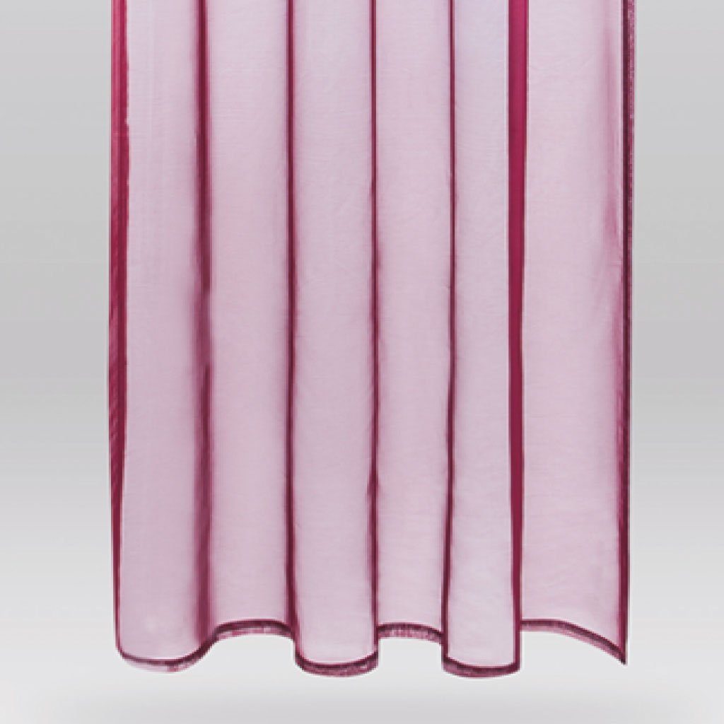 Bestlivings Vorhang (2 St), Schlaufen, transparent, Voile, Gardinenset "Transparent", 2 Schlaufenschals