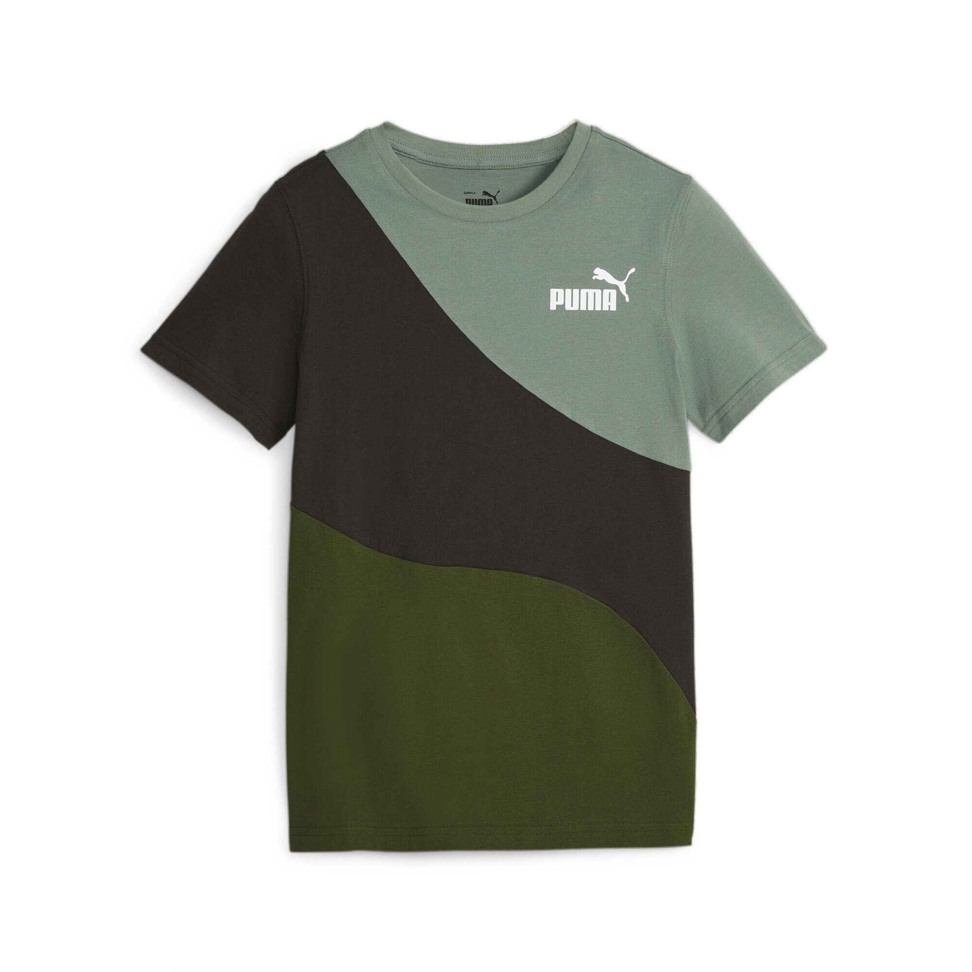 PUMA T-Shirt POWER CAT T-Shirt Jugendliche Myrtle Green