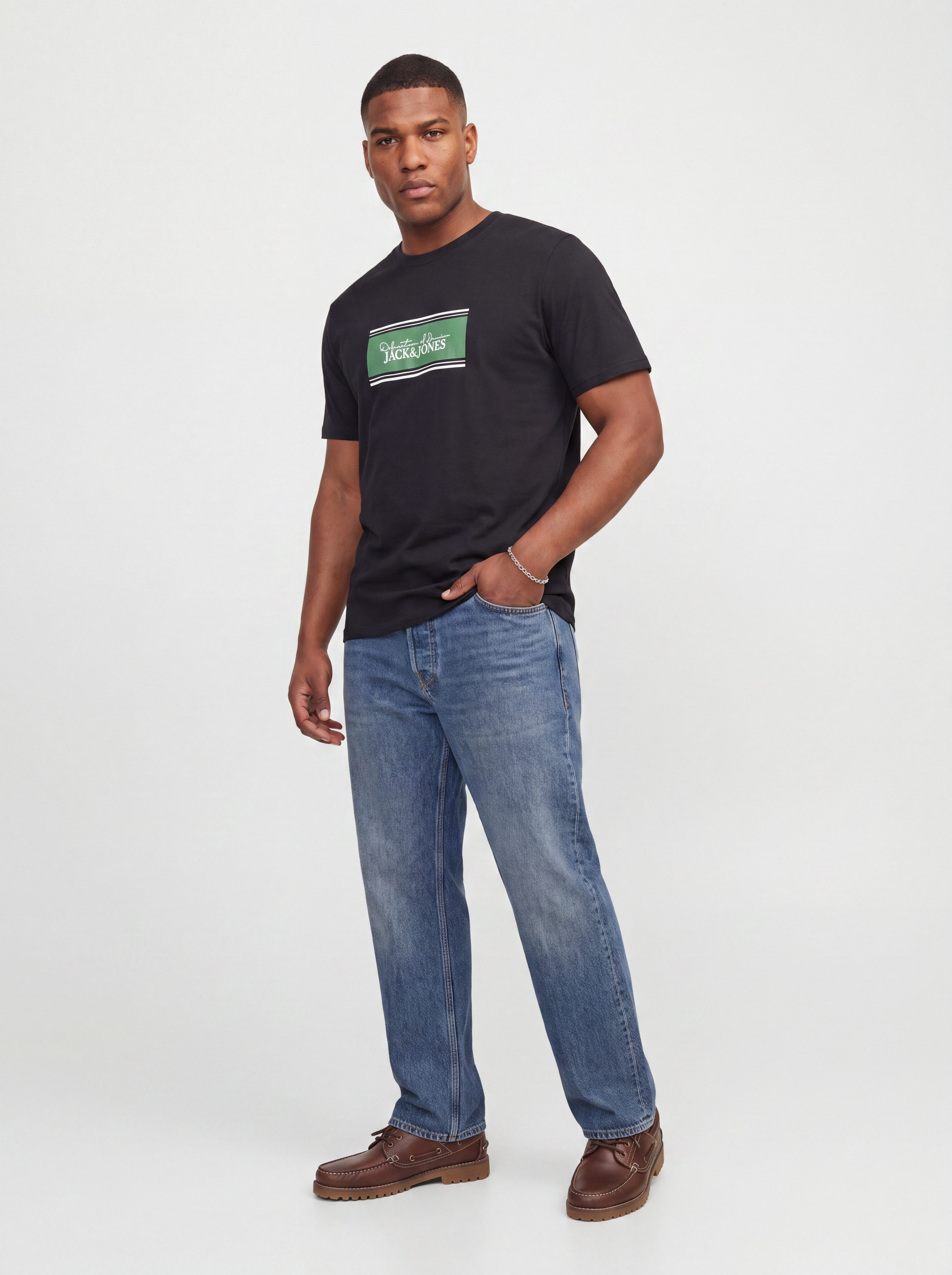 Jack & Jones PlusSize Rundhalsshirt JJBUSTER TEE SS CREW NECK BTS SN PLS Baumwolle, regular fit – Bild 5 von 5